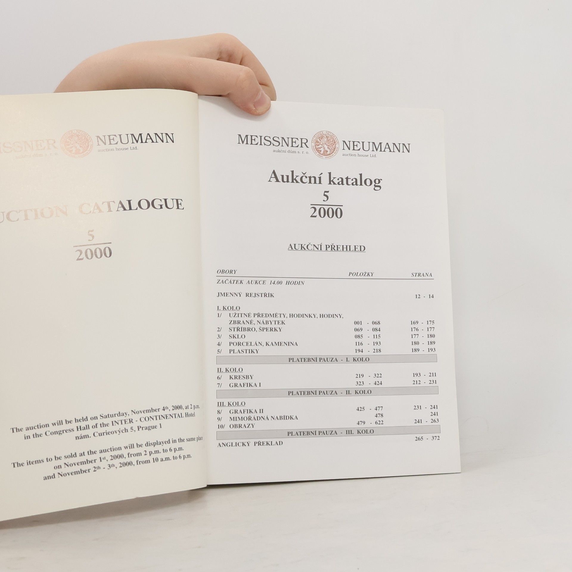 Autorenkollektiv Aukční katalog 5/2000