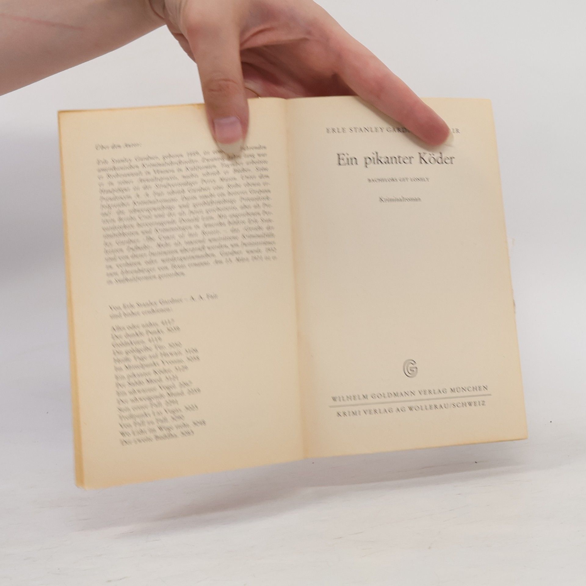 Erle Stanley Gardner Ein Pikanter Köder