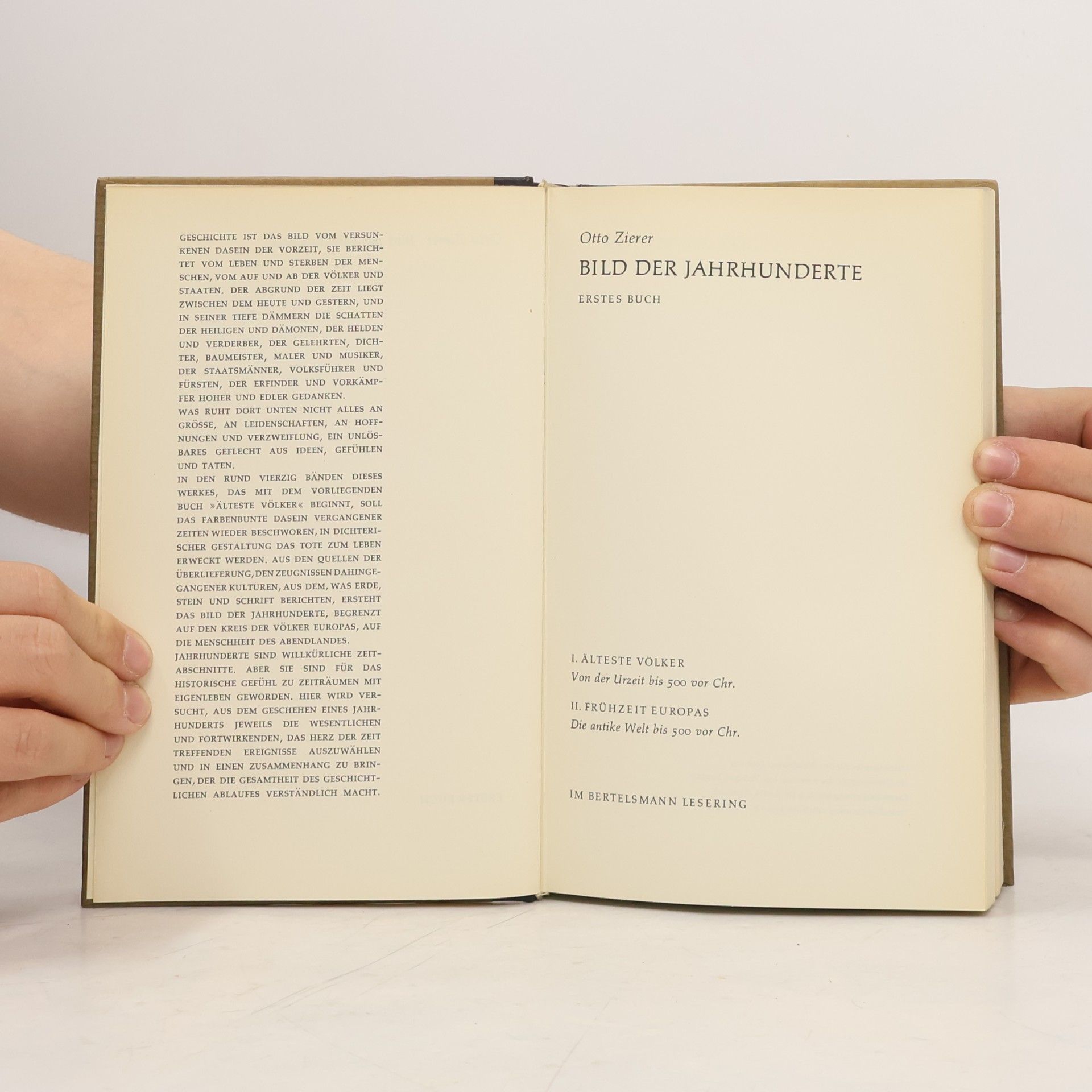 Otto Zierer Weltgeschichte 1: Bild der Jahrhunderte. Erstes Buch