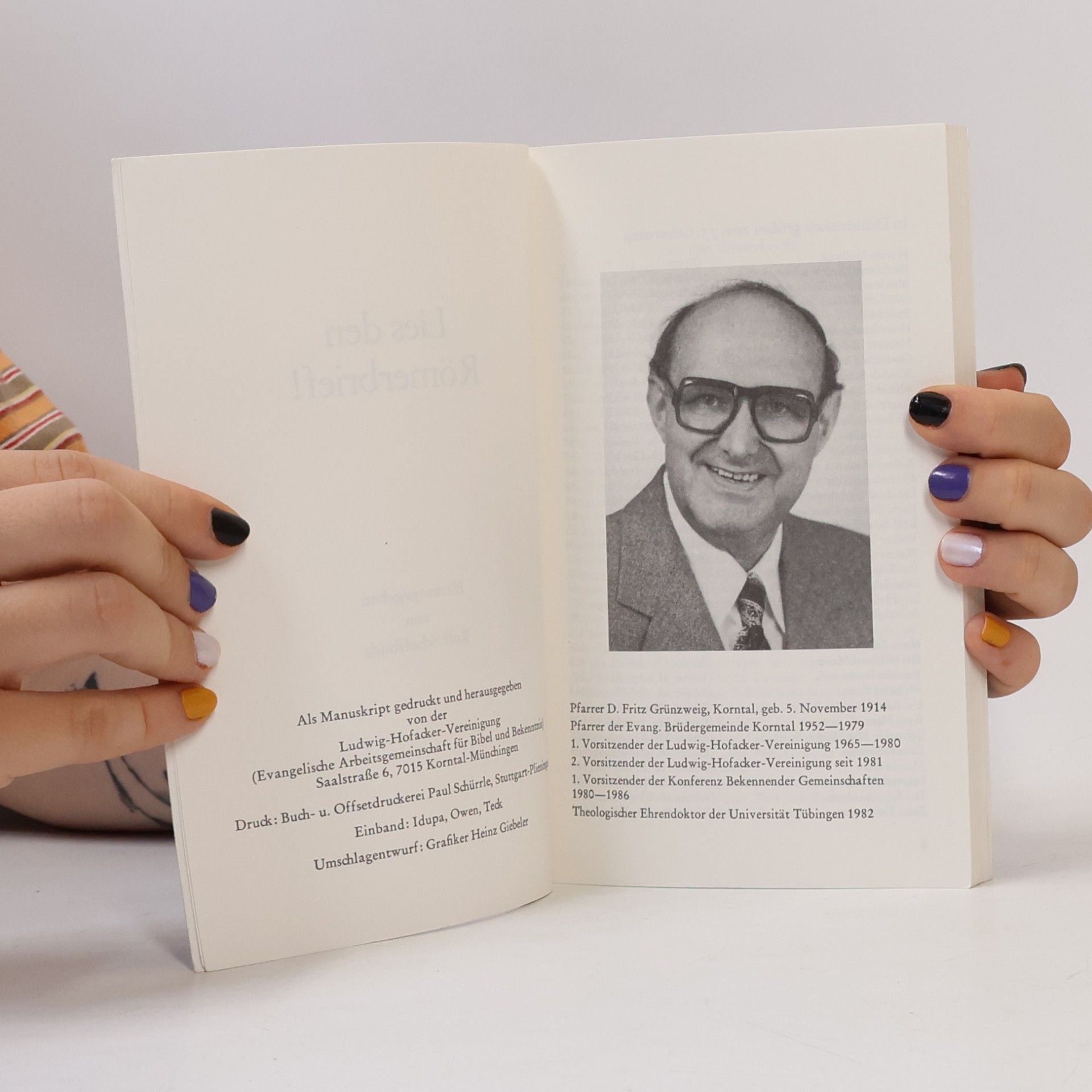Rolf Scheffbuch Lies den Römerbrief!