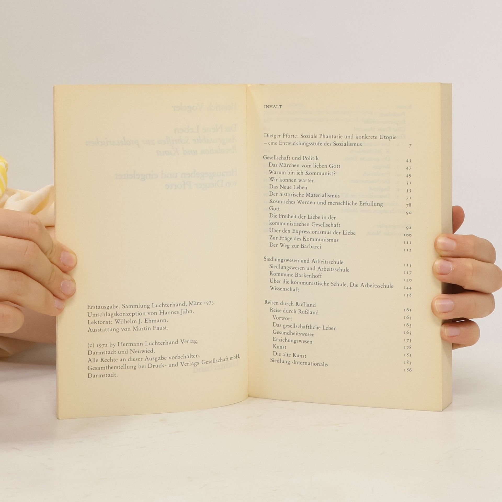 Heinrich Vogeler Das Neue Leben Schriften zur proletarischen Revolution und Kunst