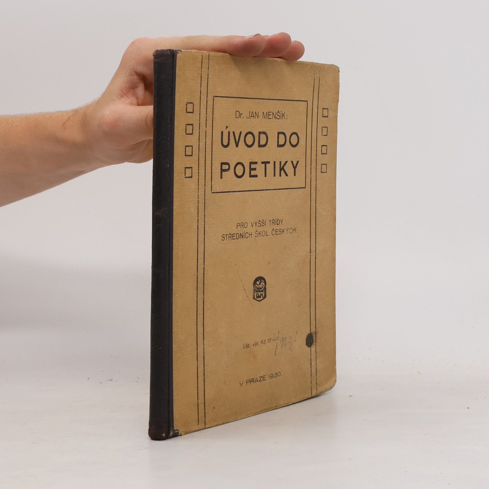 Jan Menšík Úvod do poetiky
