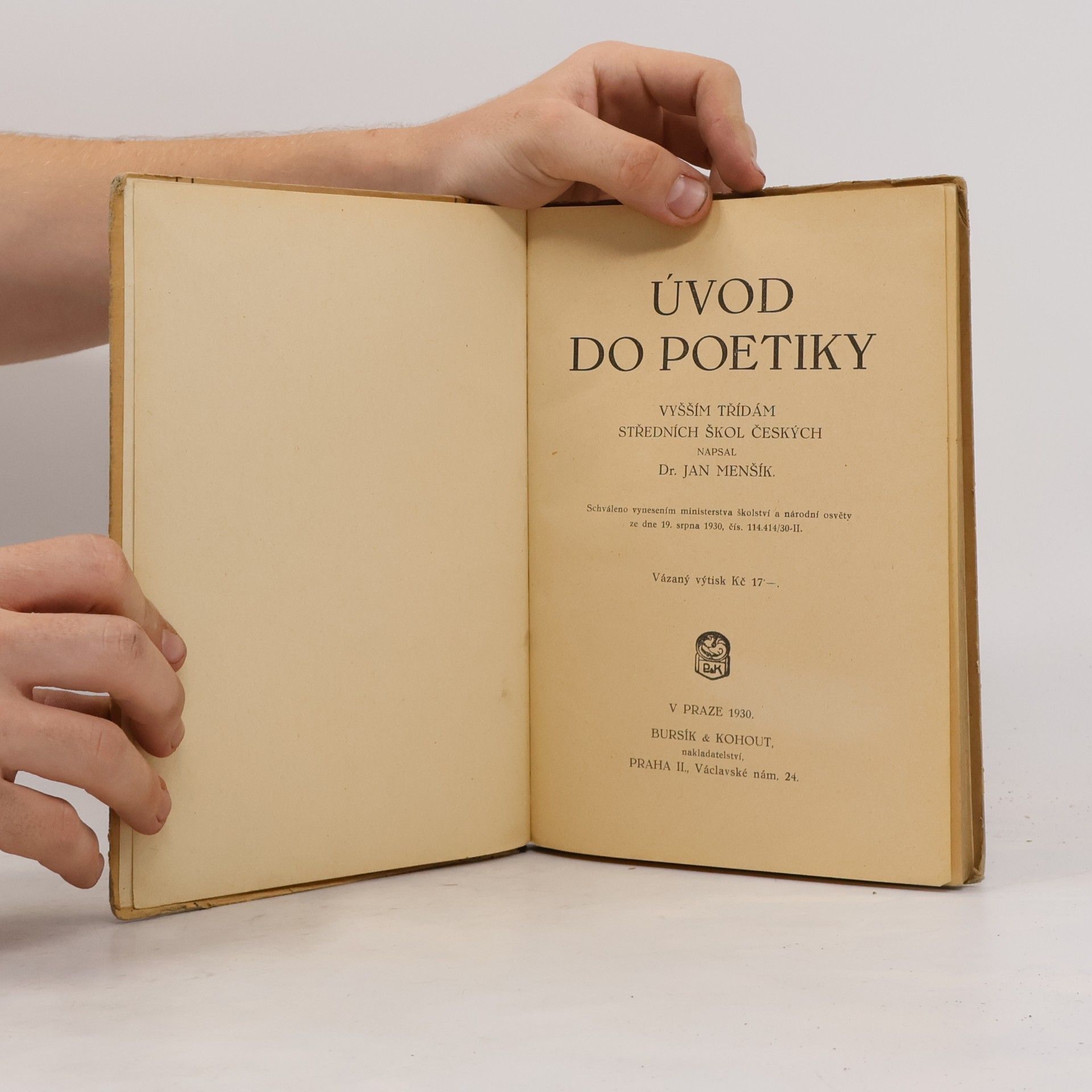 Jan Menšík Úvod do poetiky