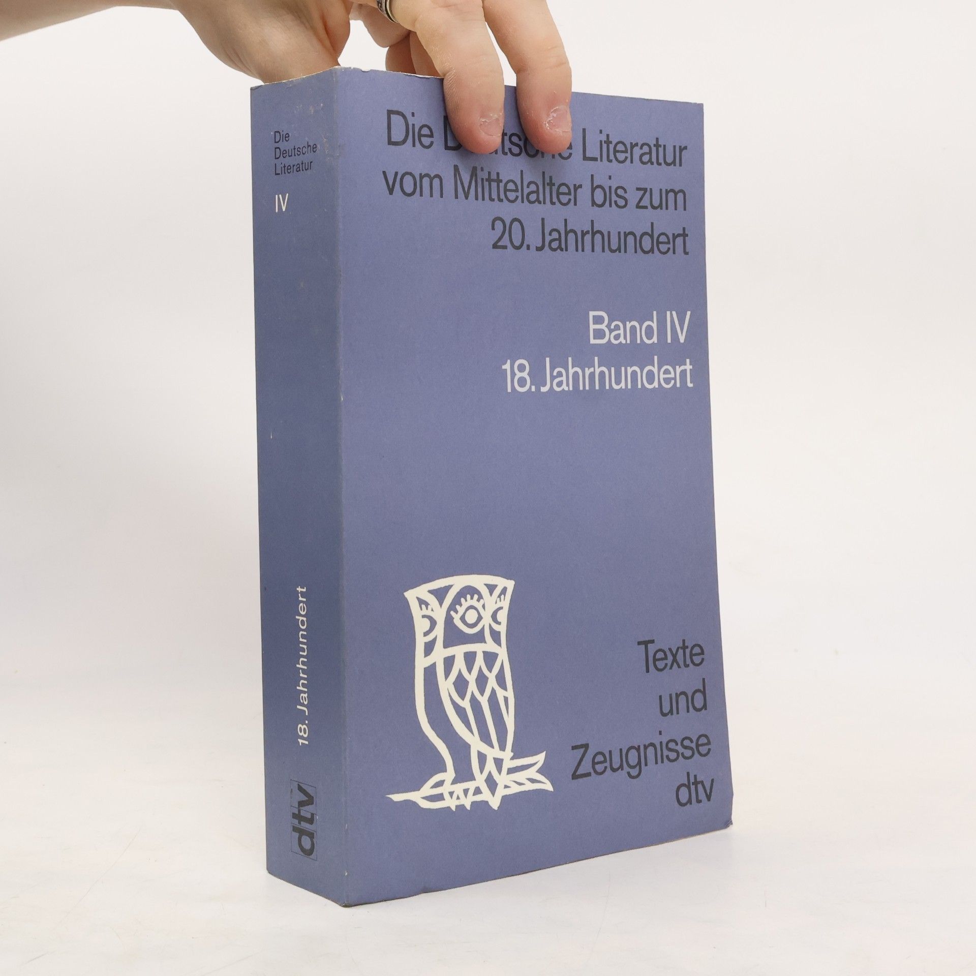 Walther Killy Die deutsche Literatur vom Mittelalter bis zum 20. Jahrhundert, Band IV