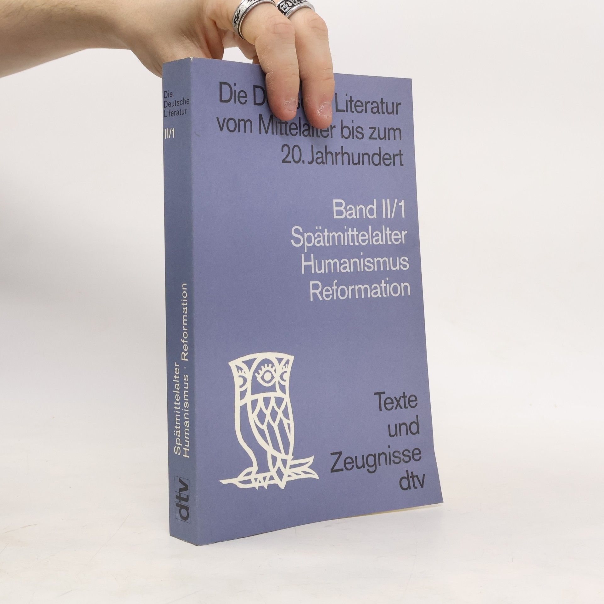 Walther Killy Die deutsche Literatur vom Mittelalter bis zum 20. Jahrhundert , Band II/1
