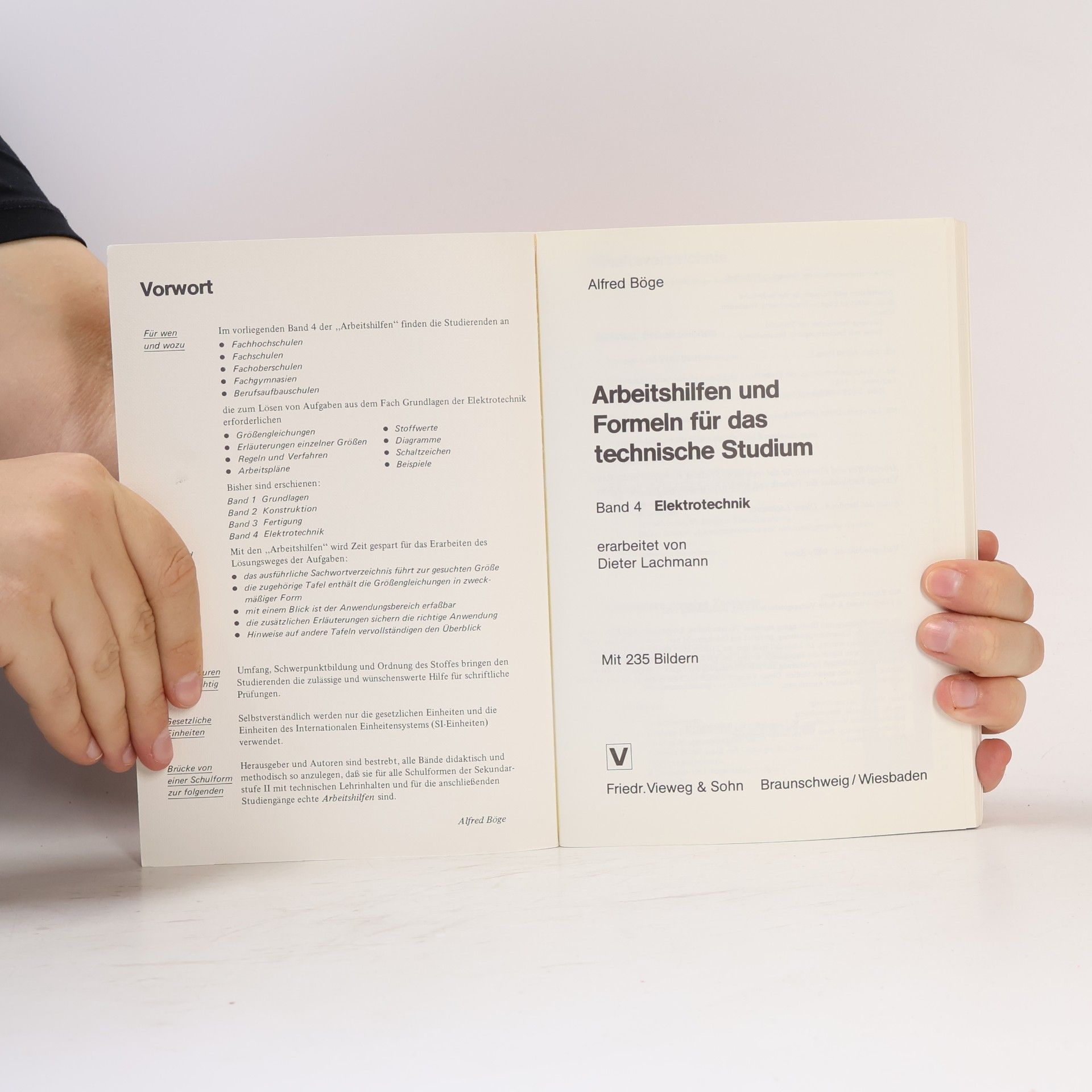 Alfred Böge Arbeitshilfen und Formeln für das technische Studium 4. Elektrotechnik
