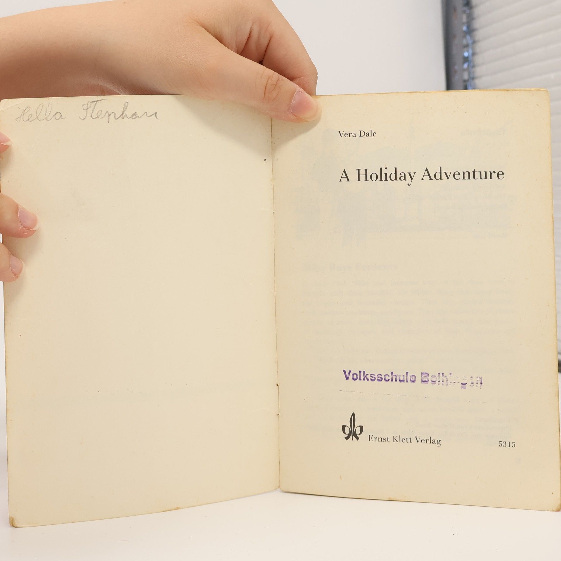 Vera K. G. Dale A Holiday Adventure