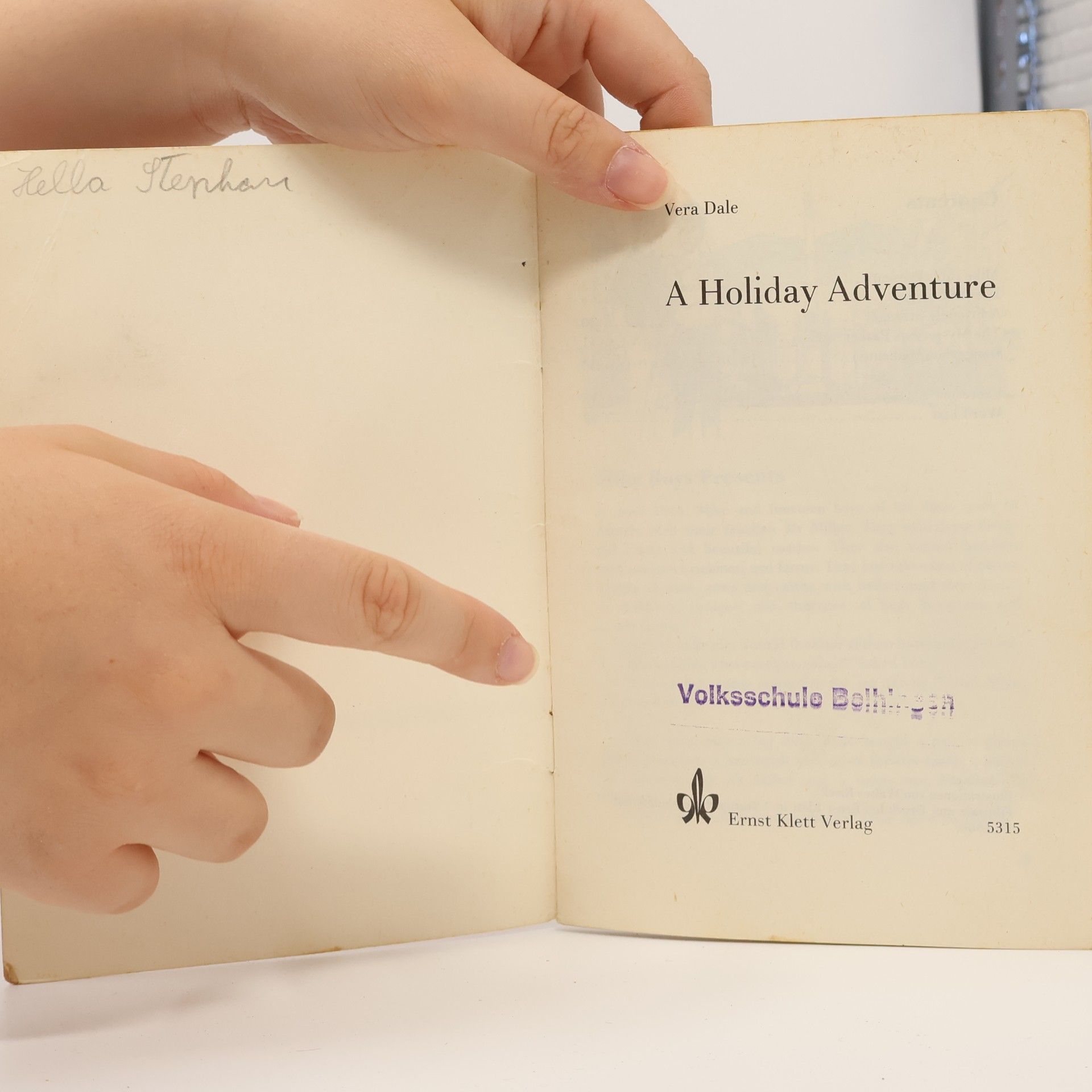 Vera K. G. Dale A Holiday Adventure
