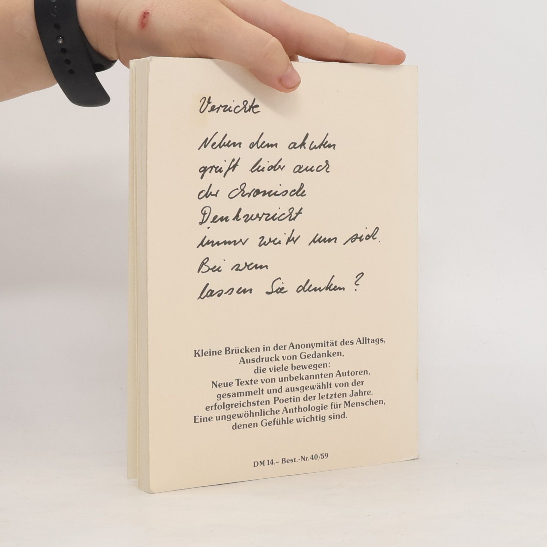 Kristiane Allert-Wybranietz Wir selbst sind der Preis : poetische Texte
