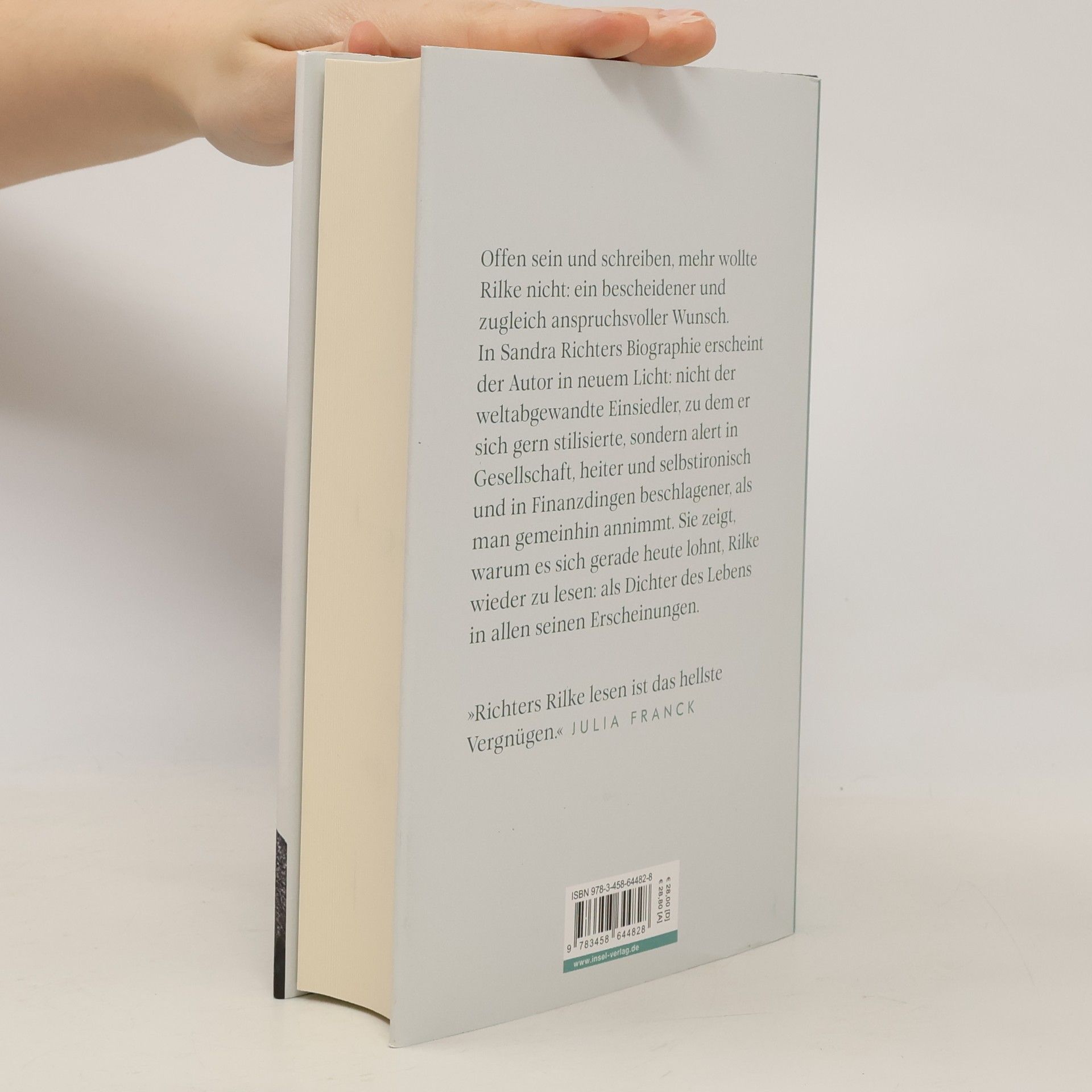 Sandra Richter Rainer Maria Rilke oder Das offene Leben