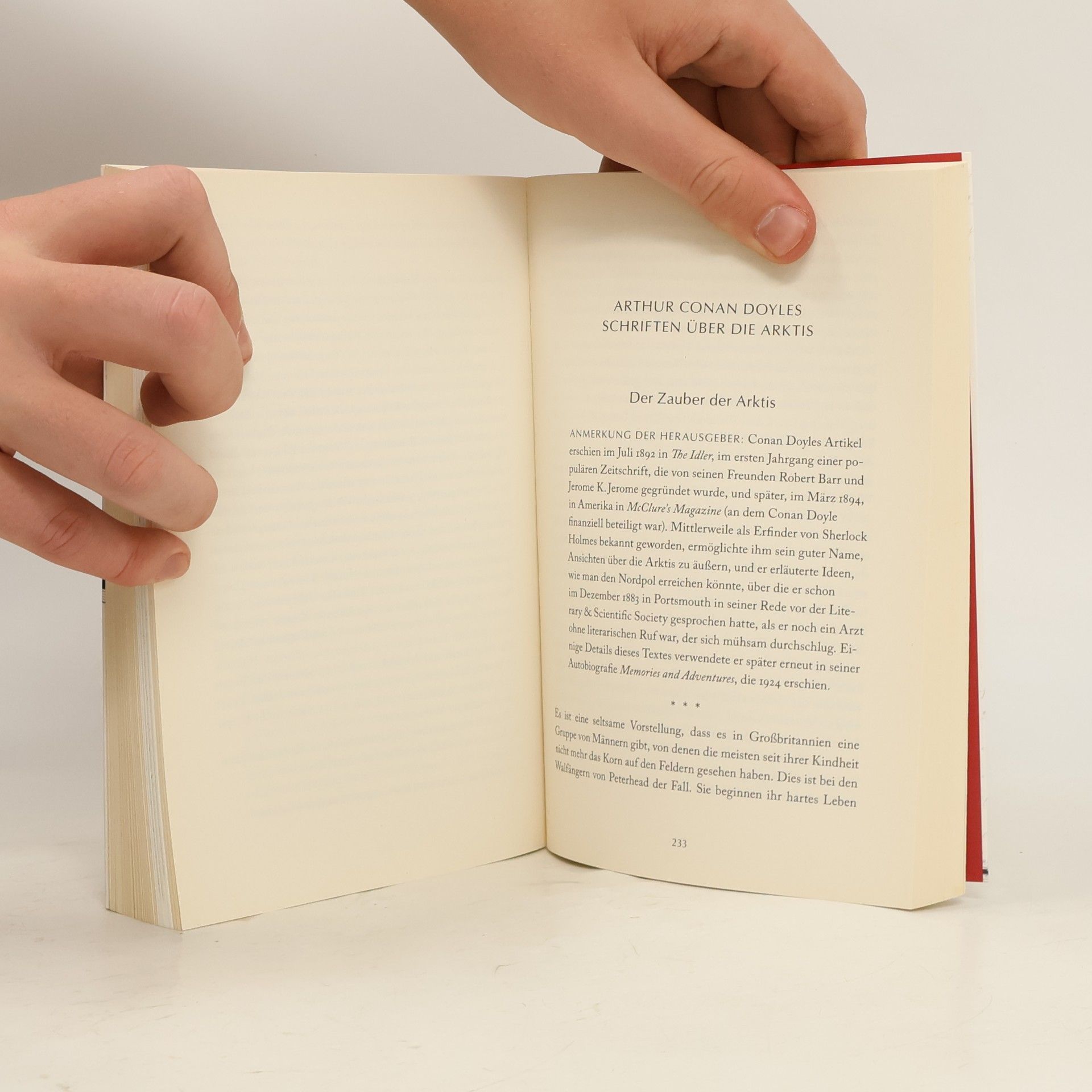 Arthur Conan Doyle "Heute dreimal ins Polarmeer gefallen"