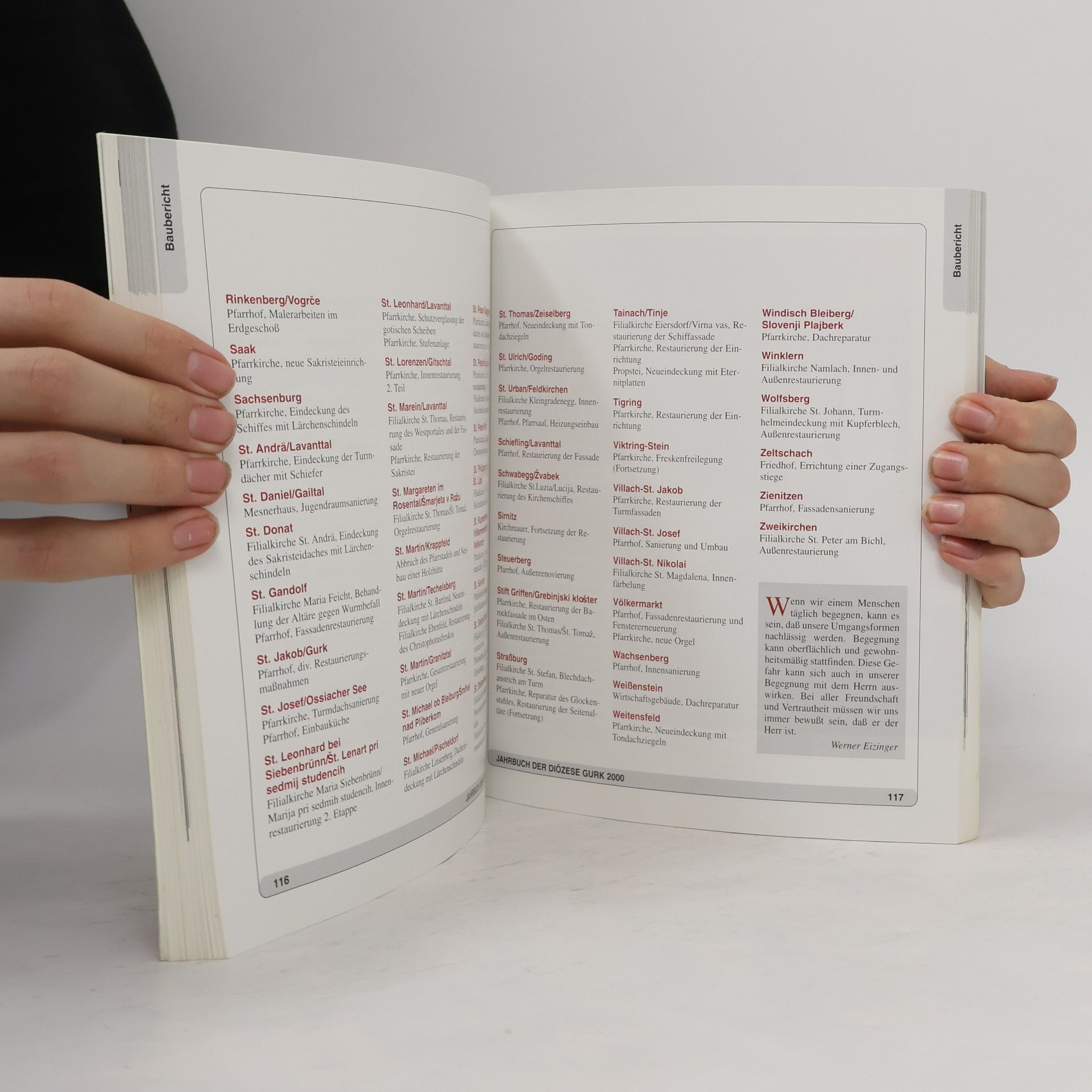 Autorenkollektiv Jahrbuch der Diözese Gurk - Zbornik krške škofije 2000
