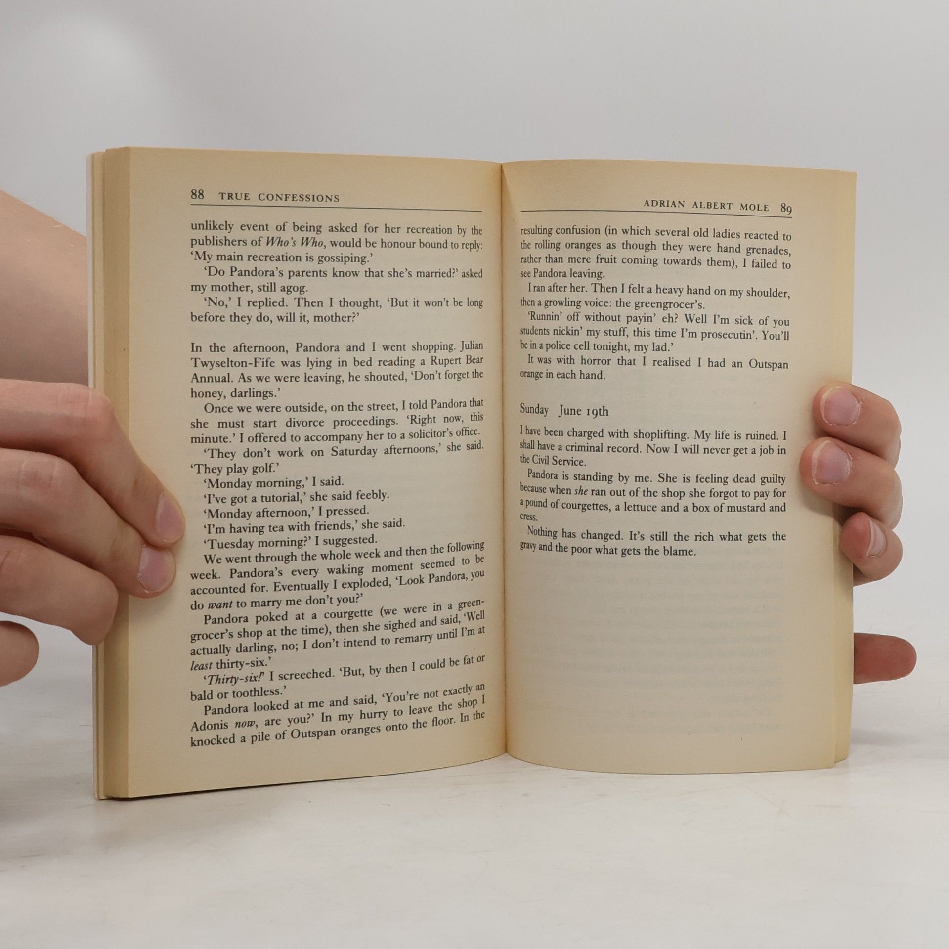 Sue Townsend True Confessions of Adrian Albert Mole, Margaret Hilda Roberts and Susan Lilian Townsend