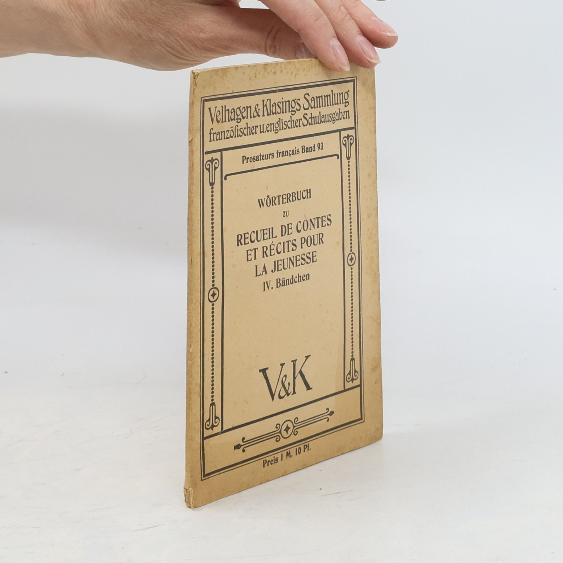Autorenkollektiv Wörterbuch zu Recueil de Contes et Récits pour la jeunesse IV.
