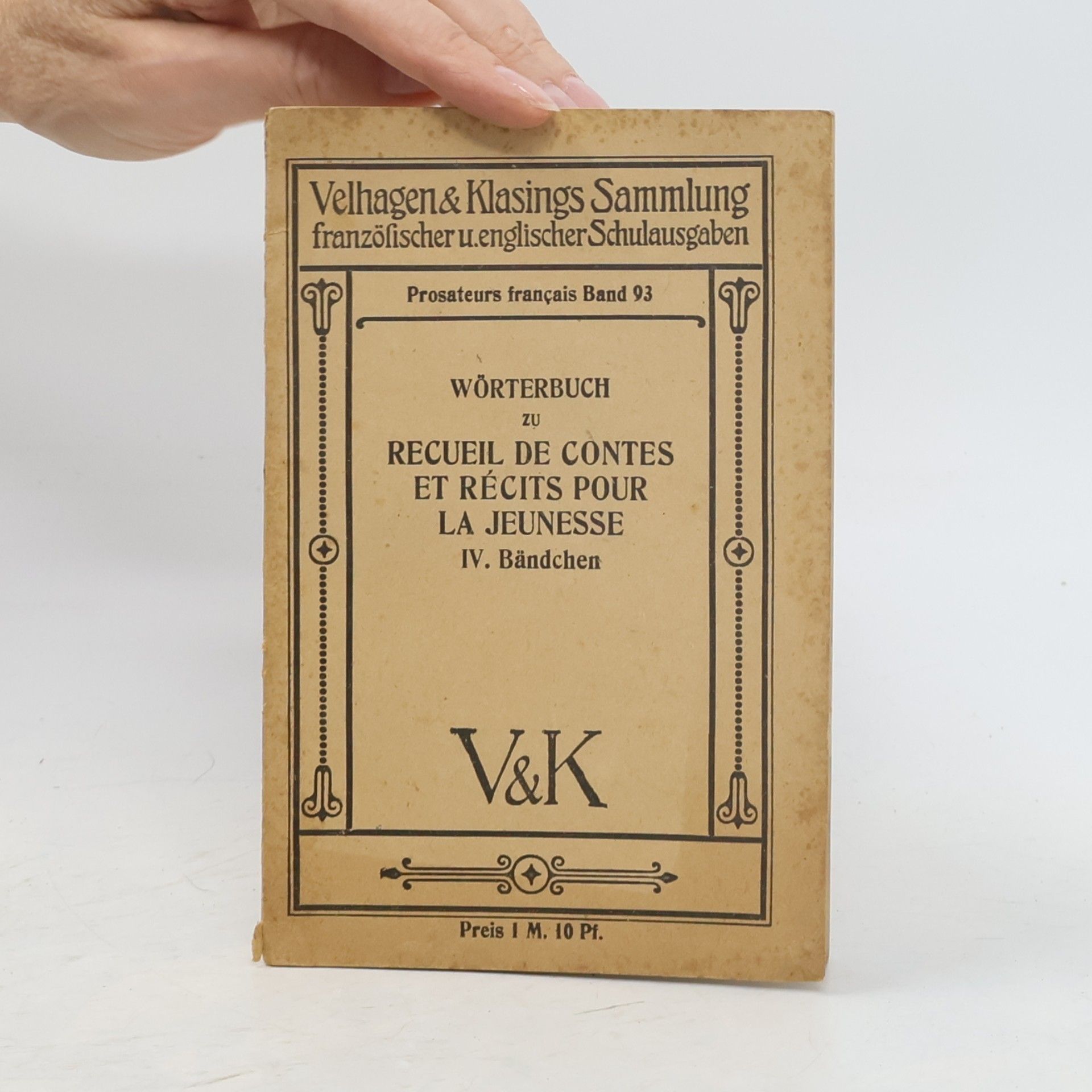 Autorenkollektiv Wörterbuch zu Recueil de Contes et Récits pour la jeunesse IV.