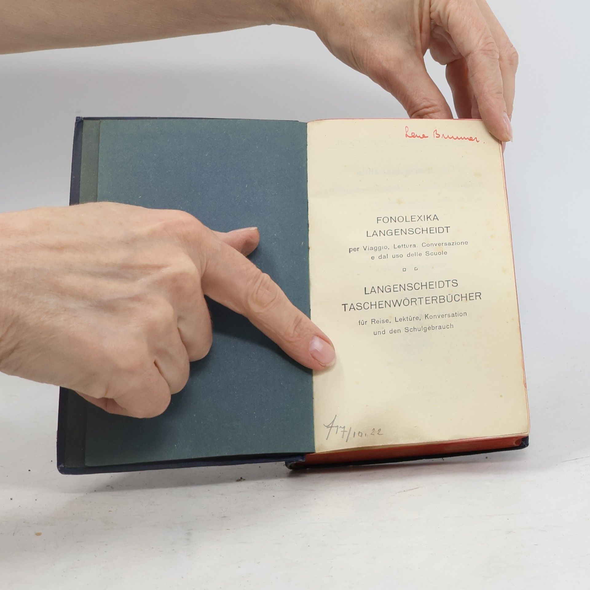 AA.VV. Fonolexika Langenscheidt per Viaggio, Lettura, Conversazione e dal uso delle Scuole. Langenscheidts Taschenwörterbucher für Reise, Lektüre, Konversation und den Schulgebrauch