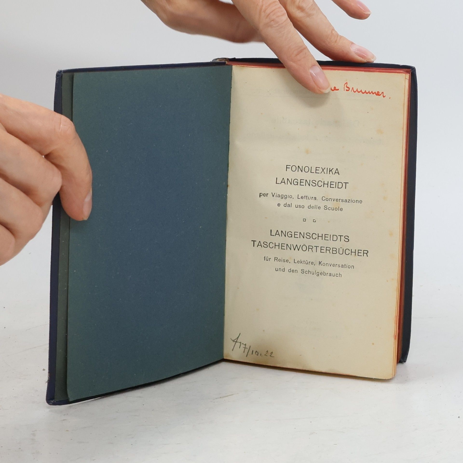 AA.VV. Fonolexika Langenscheidt per Viaggio, Lettura, Conversazione e dal uso delle Scuole. Langenscheidts Taschenwörterbucher für Reise, Lektüre, Konversation und den Schulgebrauch