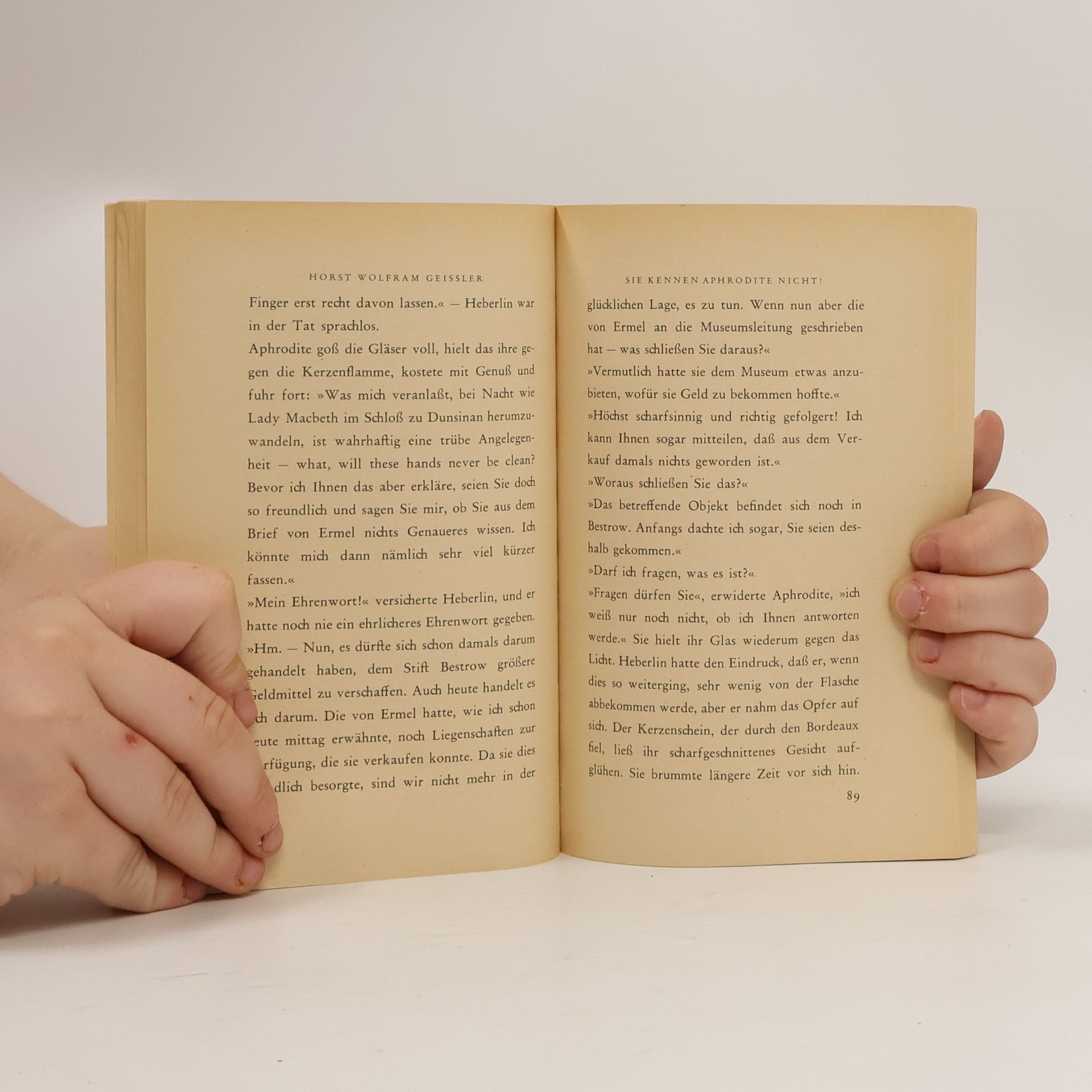 Horst Wolfram Geißler Sie kennen Aphrodite nicht!