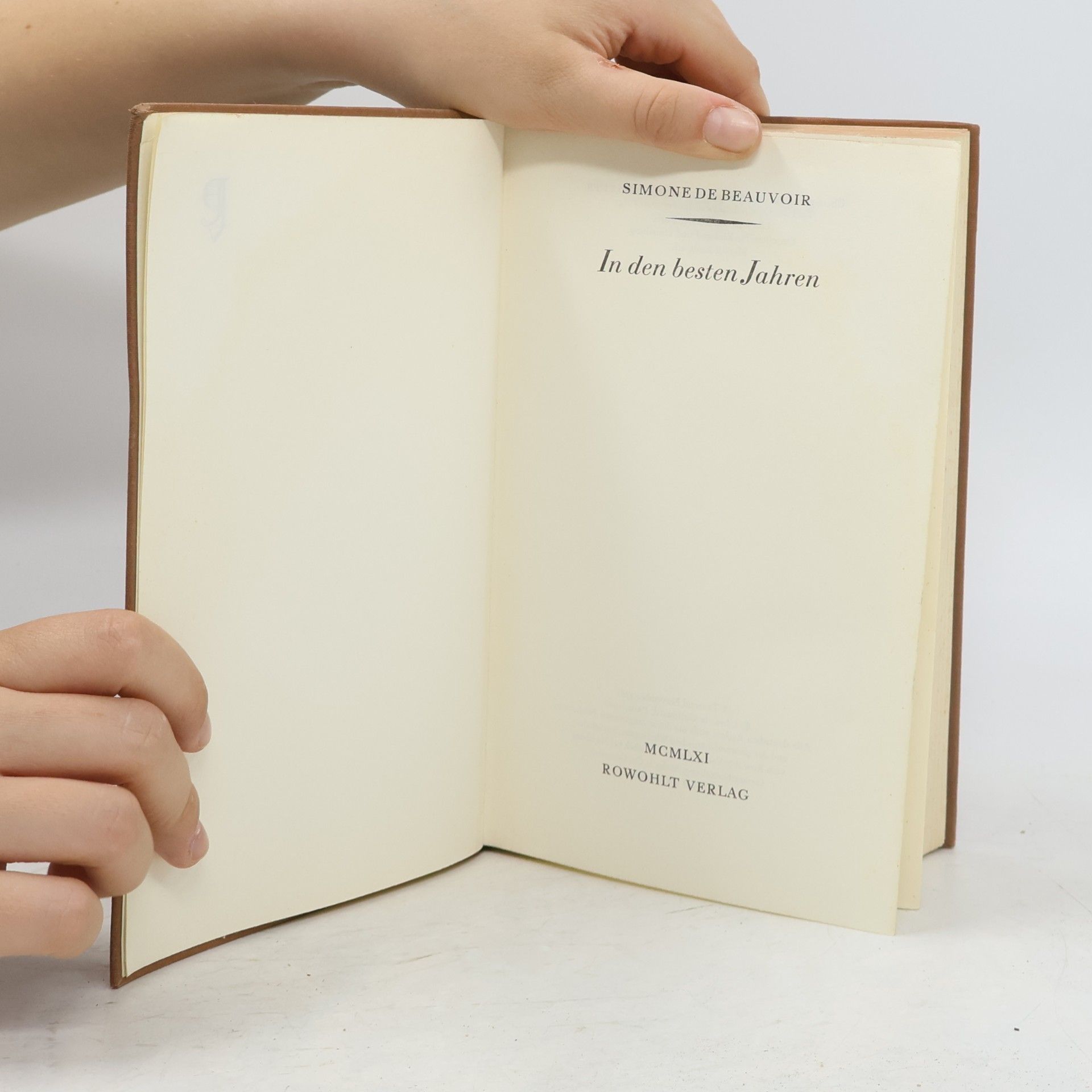 Simone de Beauvoir In der besten Jahren