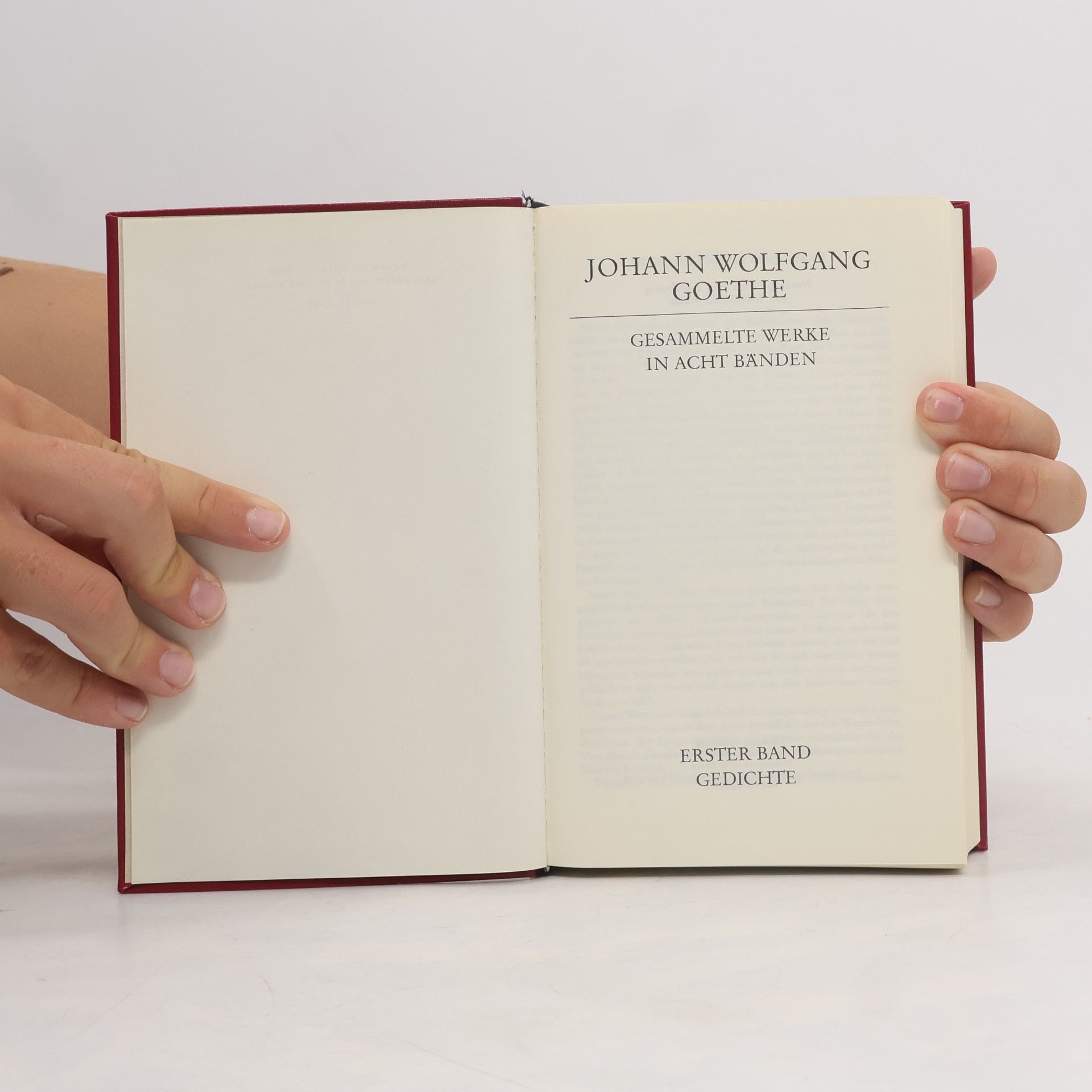 Johann Wolfgang von Goethe Werke 1