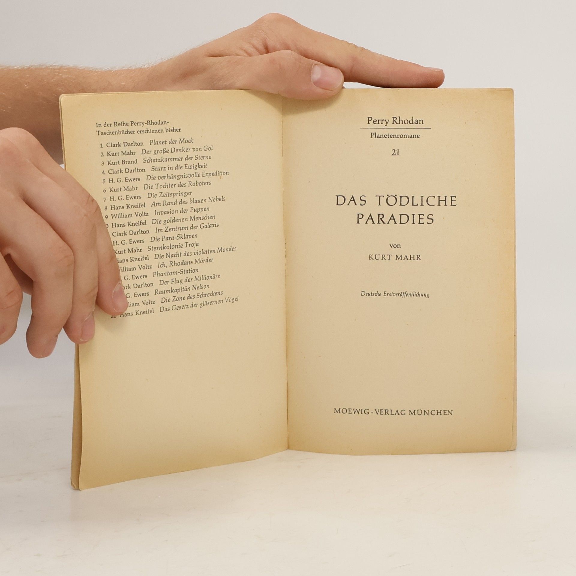 Kurt Mahr Perry Rhodan 21. Das tödliche Paradies