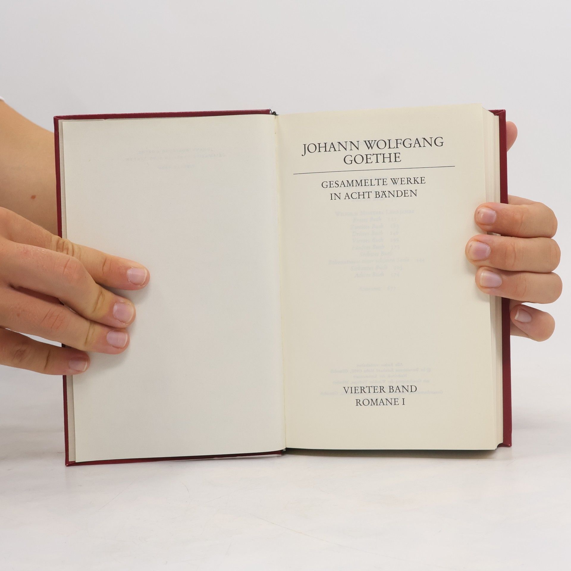 Johann Wolfgang von Goethe Gesammelte Werke in acht Bänden 4