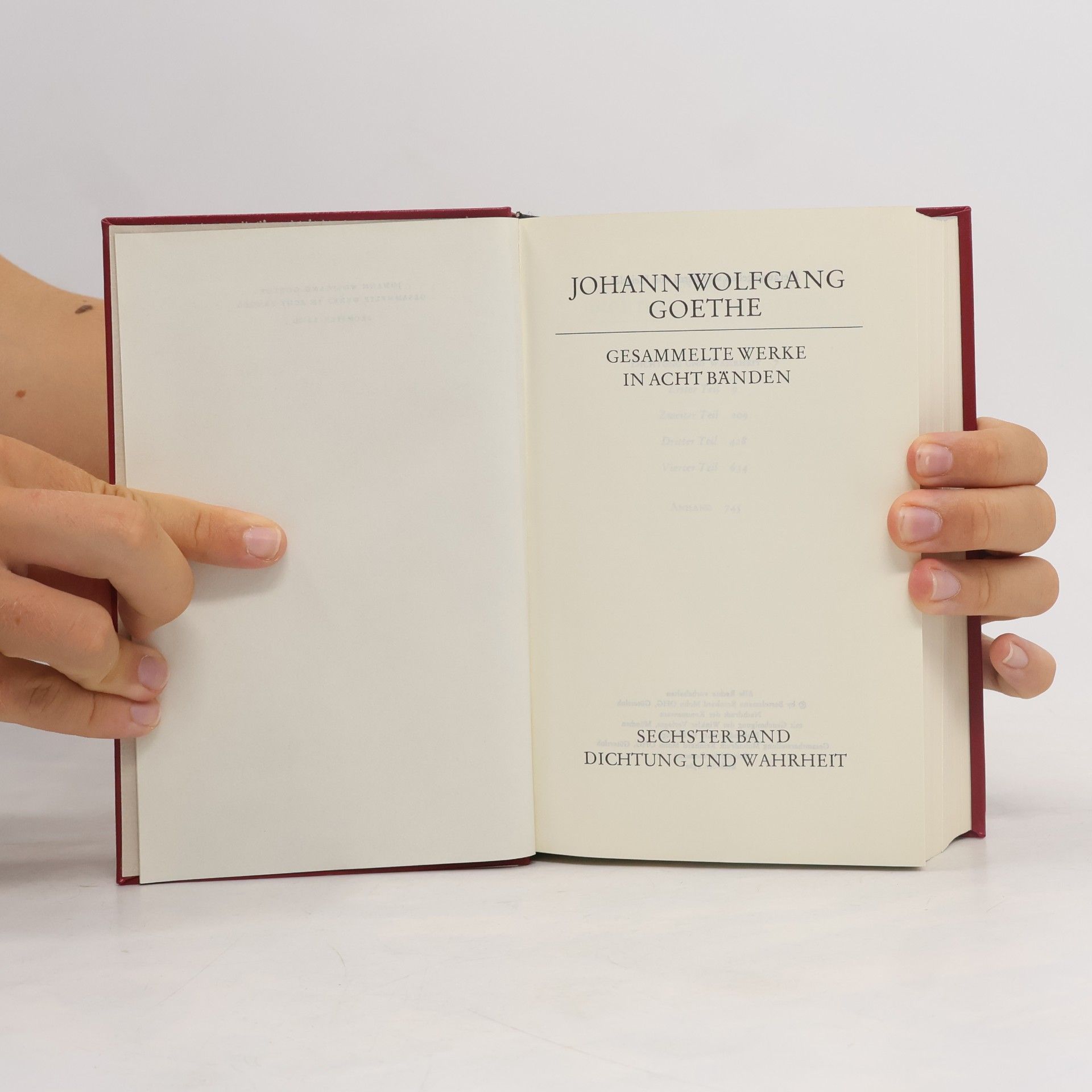 Johann Wolfgang von Goethe Goethe Werke 6