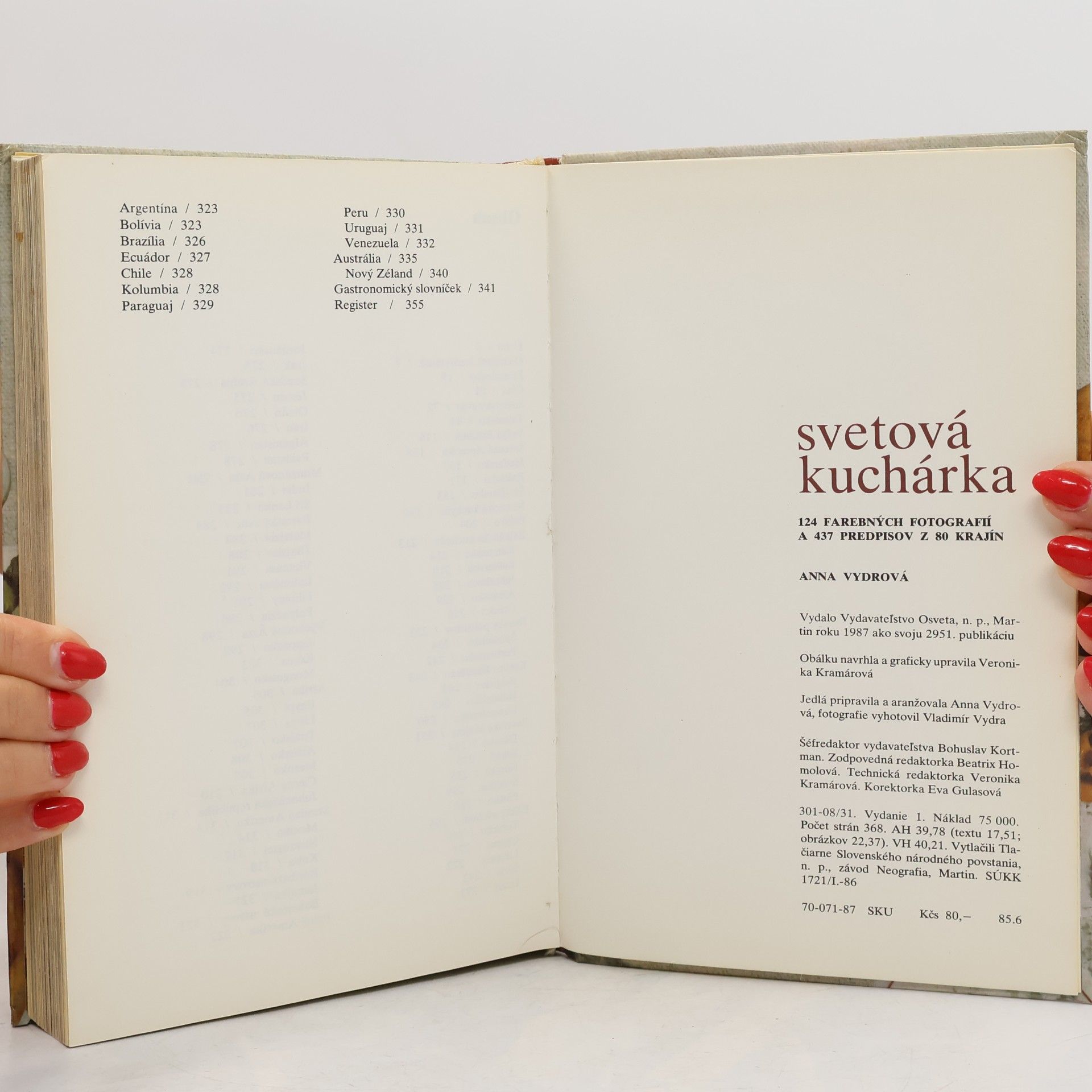Anna Vydrová Svetová kuchárka