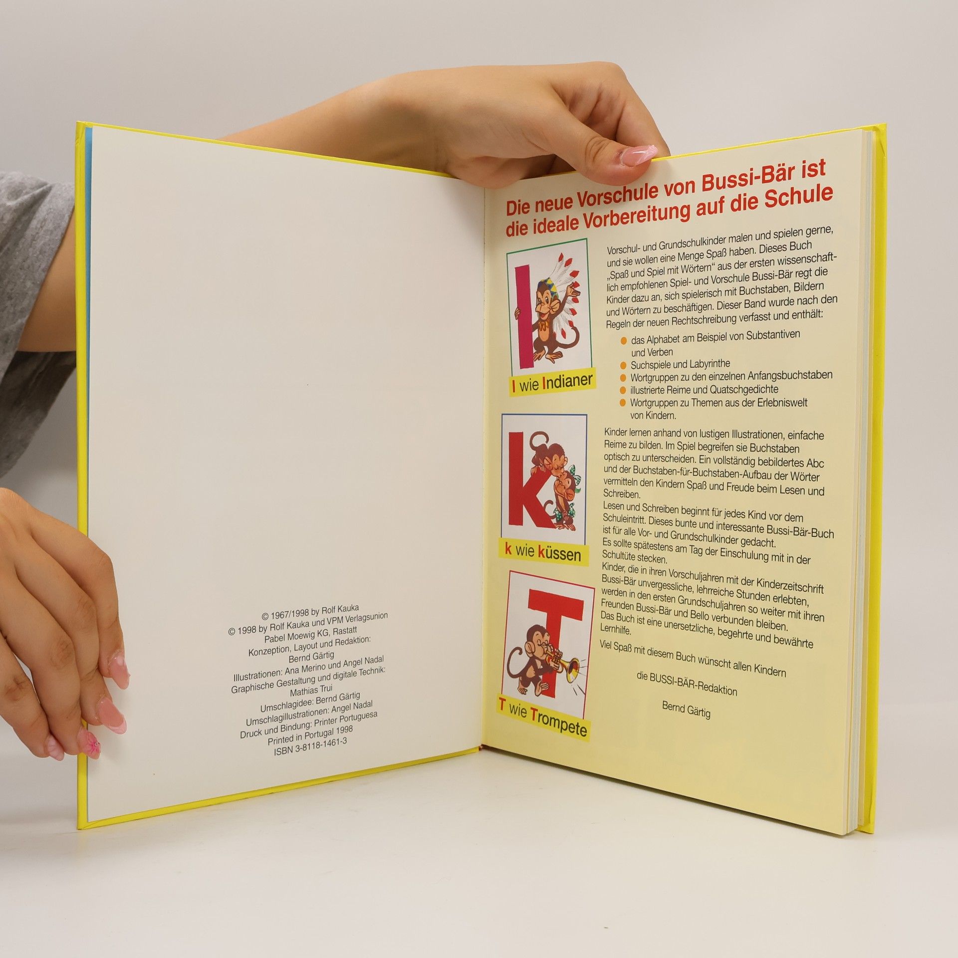 Rolf Kauka Bussi Bär, die neue Vorschule, Spiel und Spaß mit Wörtern - Erste wissenschaftlich empfohlene Spiel- und Vorschule