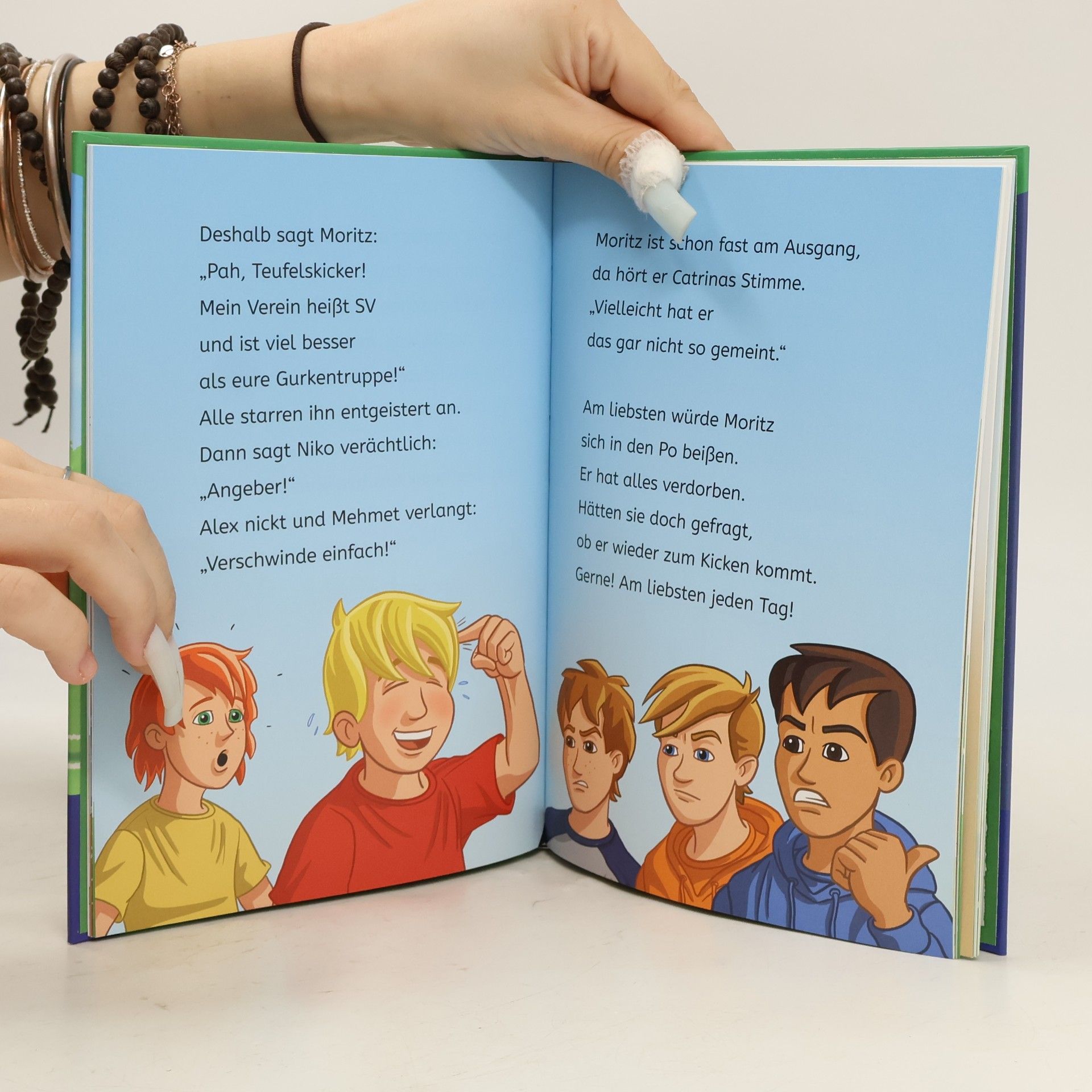 Frauke Nahrgang Teufelskicker, Bücherhelden 1. Klasse, Moritz macht das Spiel