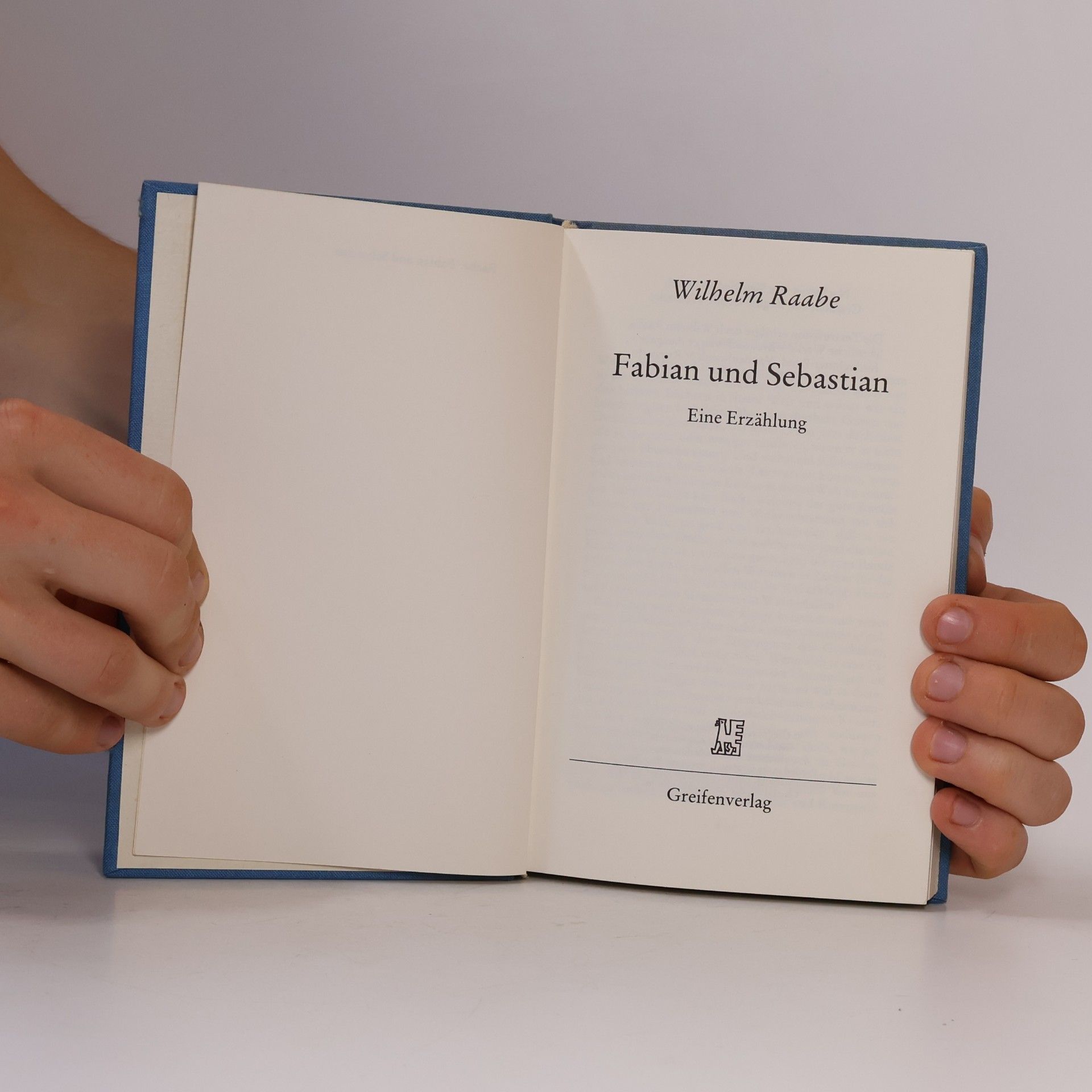 Wilhelm Raabe Fabian und Sebastian