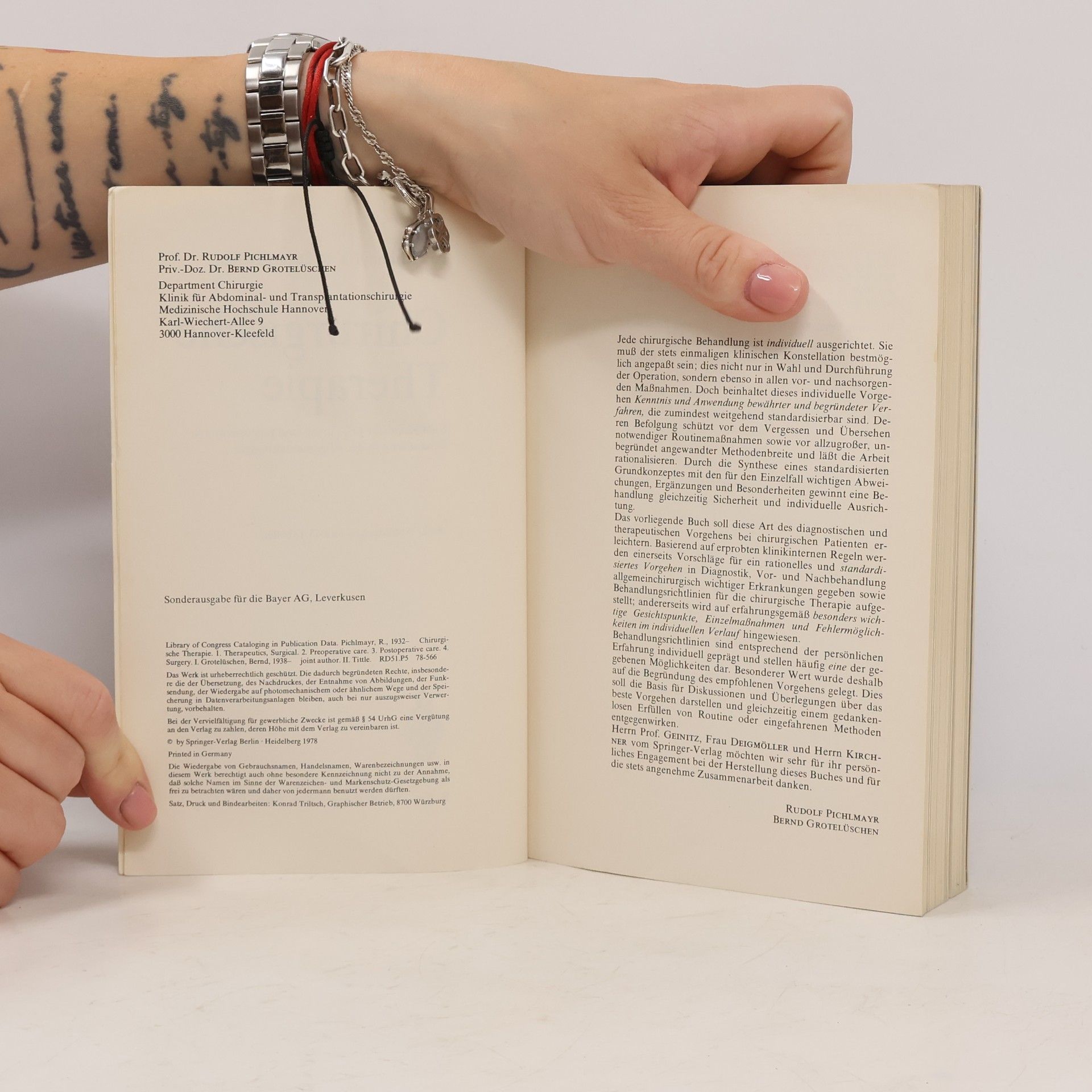 Rudolf Pichlmayr Chirurgische Therapie