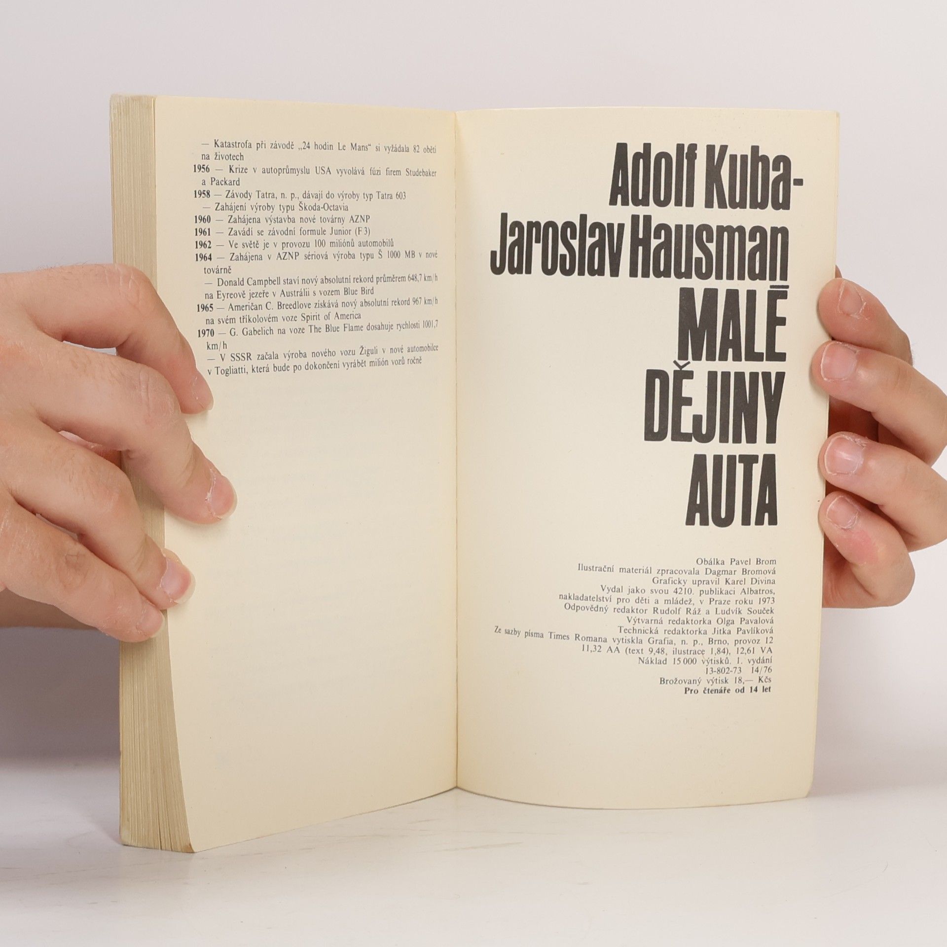 Adolf Kuba Malé dějiny auta