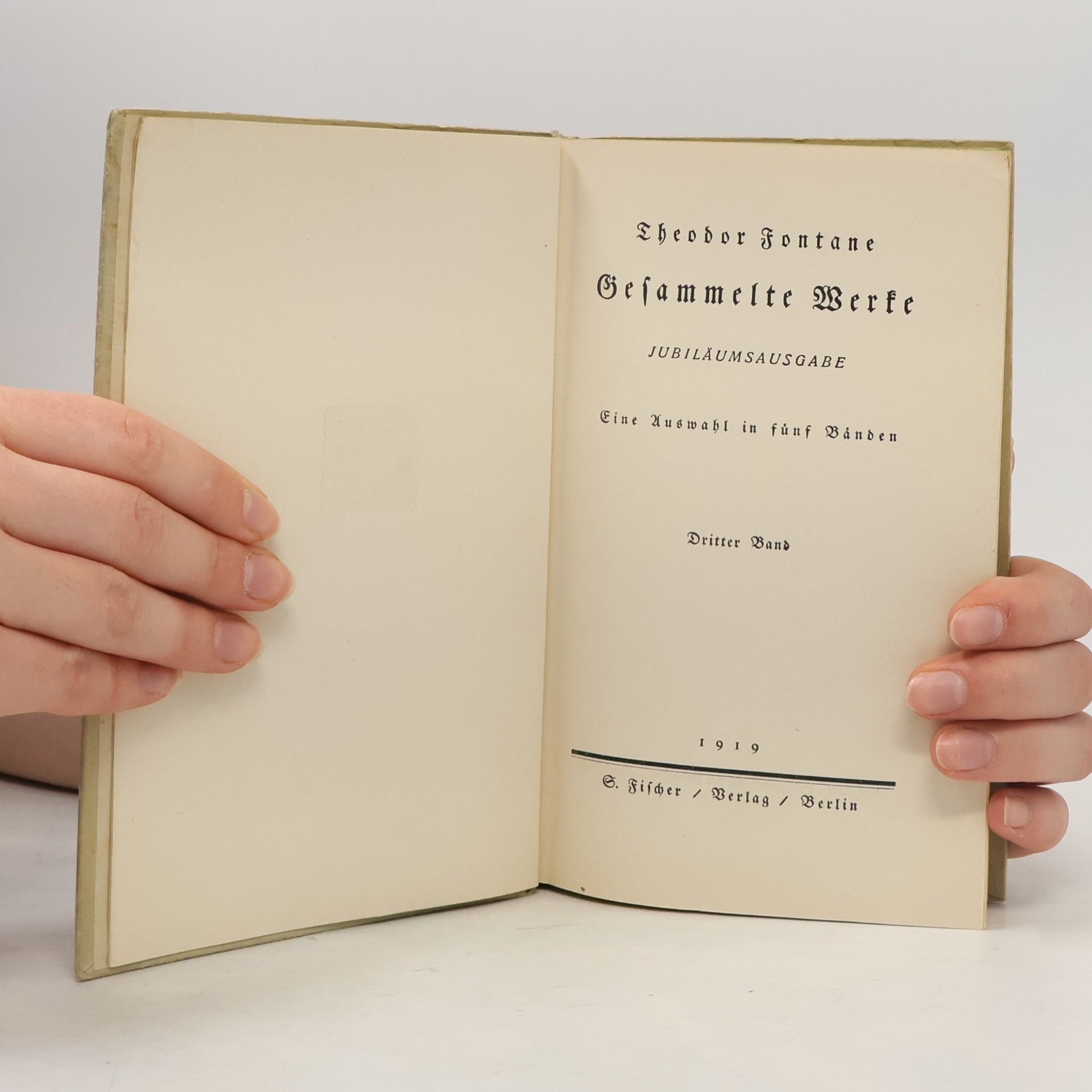 Theodor Fontane Gesammelte Werke. Dritter Band