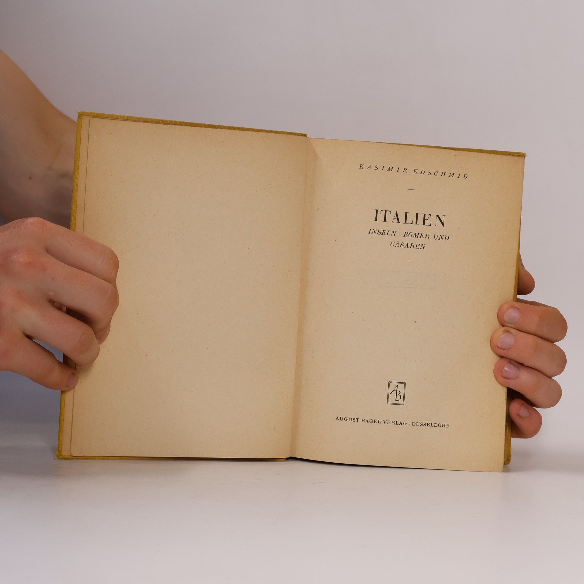 Kasimir Edschmid Italien