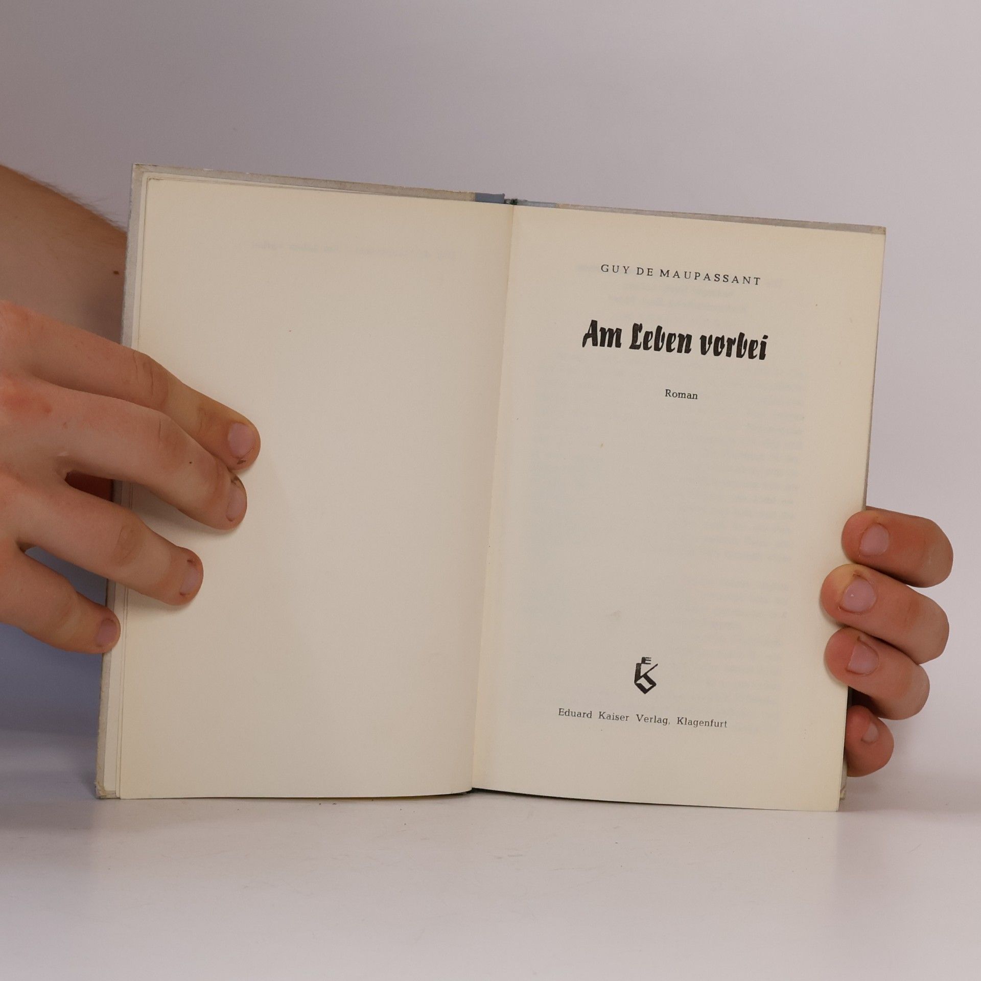 Guy de Maupassant Am Leben Vorbei