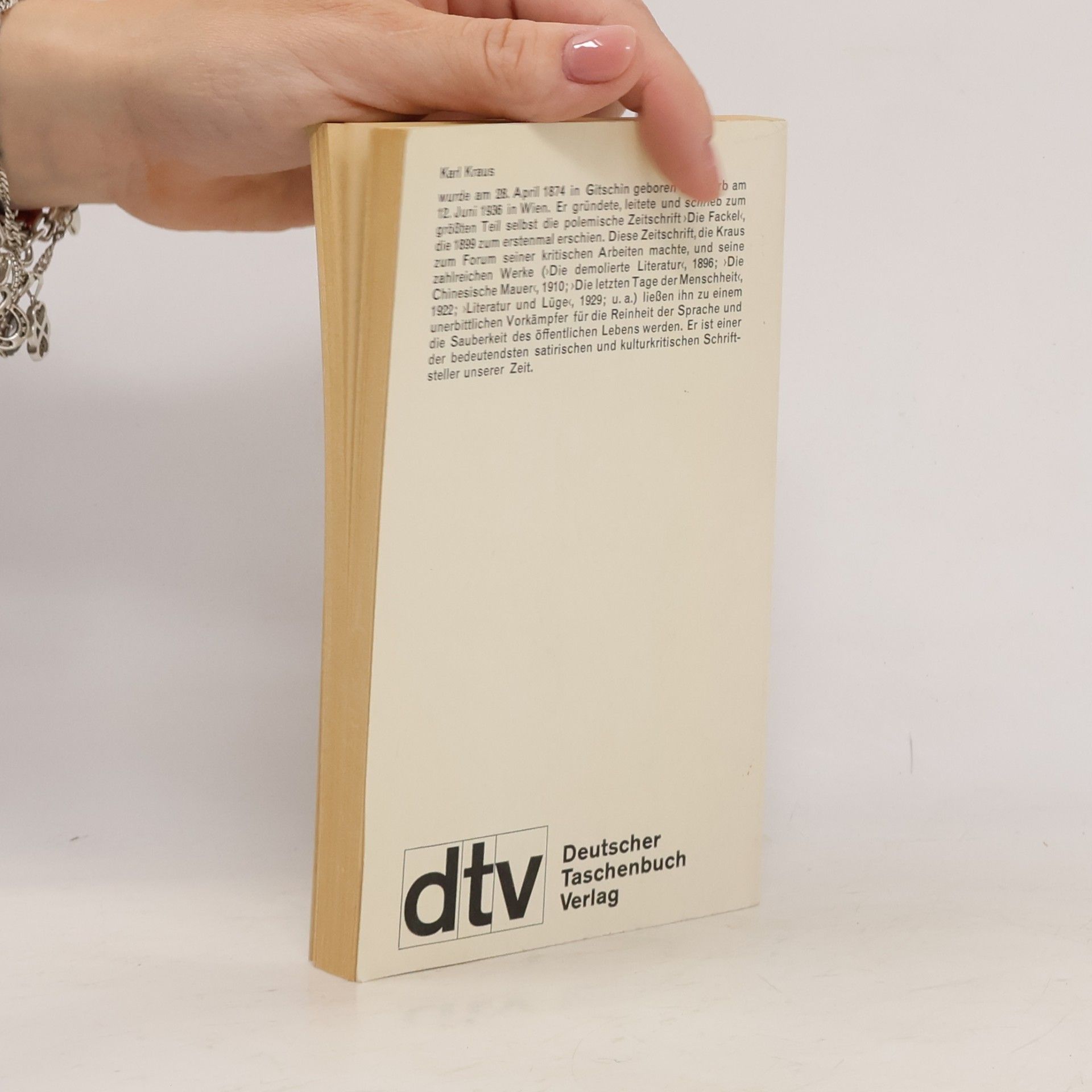 Karl Kraus Literatur und Lüge
