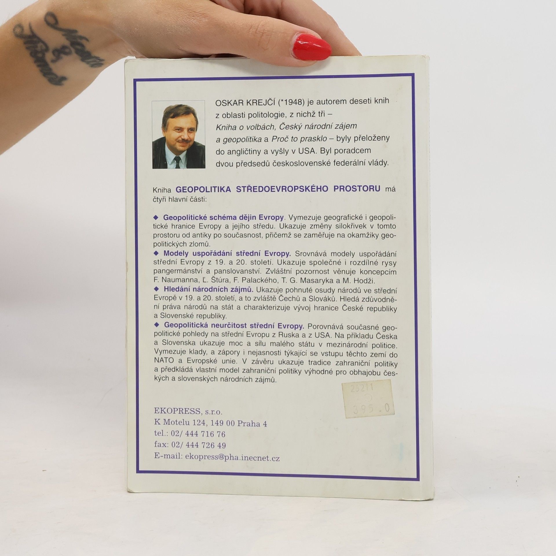 Oskar Krejčí Geopolitika středoevropského prostoru