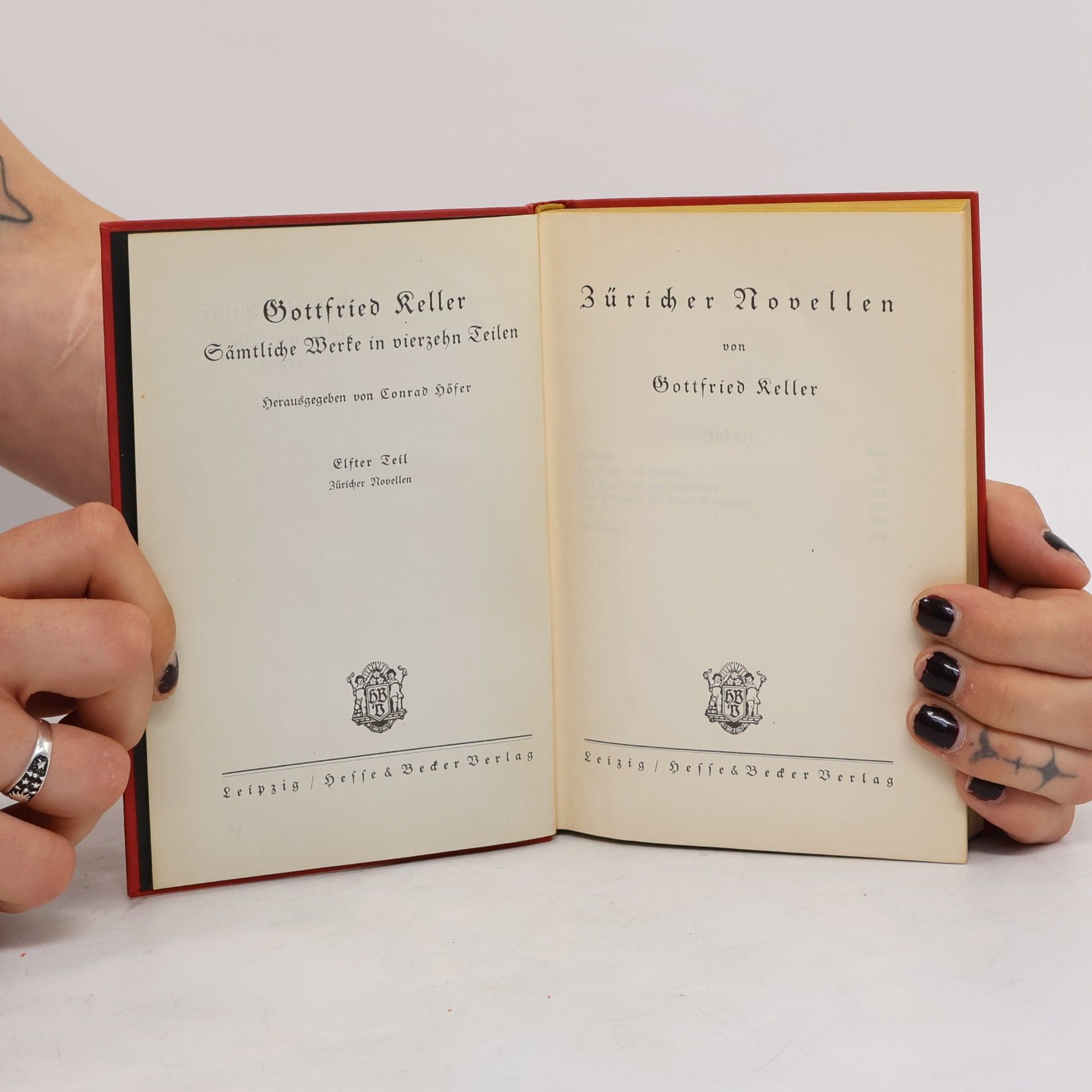Gottfried Keller Züricher Novellen
