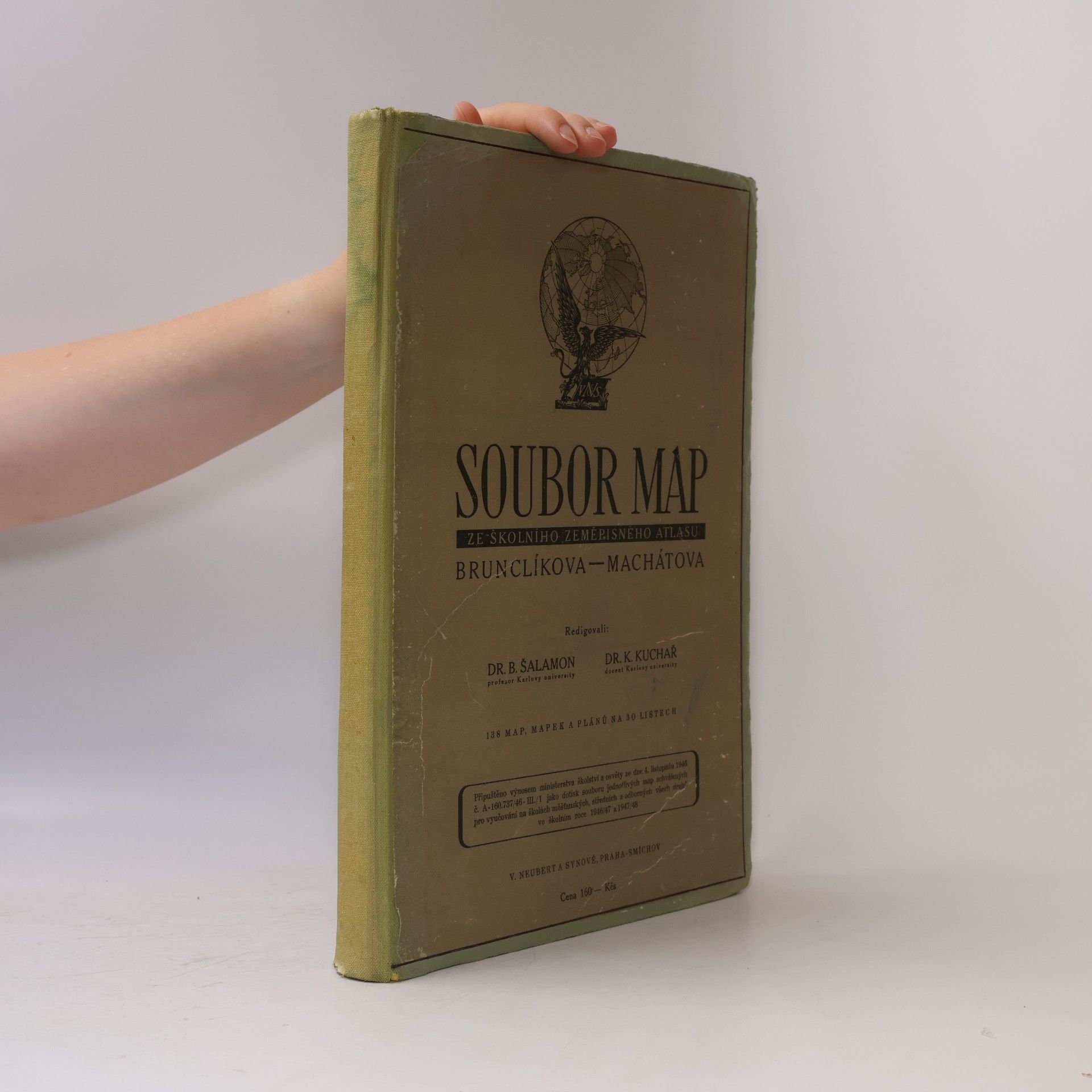 Autorenkollektiv Soubor map ze školního zeměpisného atlasu Brunclíkova - Machátova