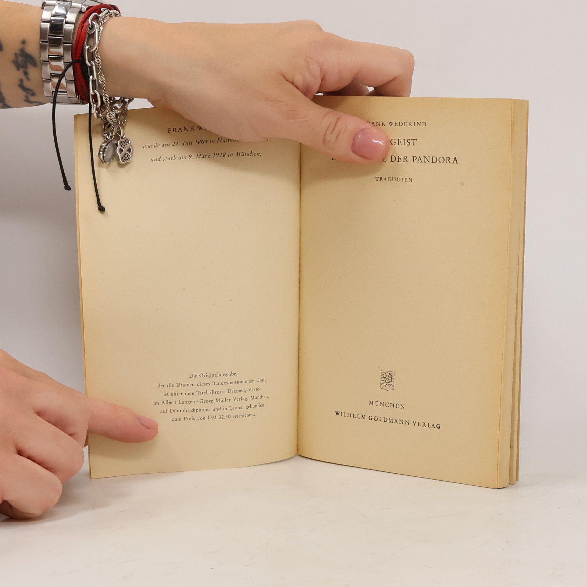 Frank Wedekind Erdgeist Die Büchse der Pandora
