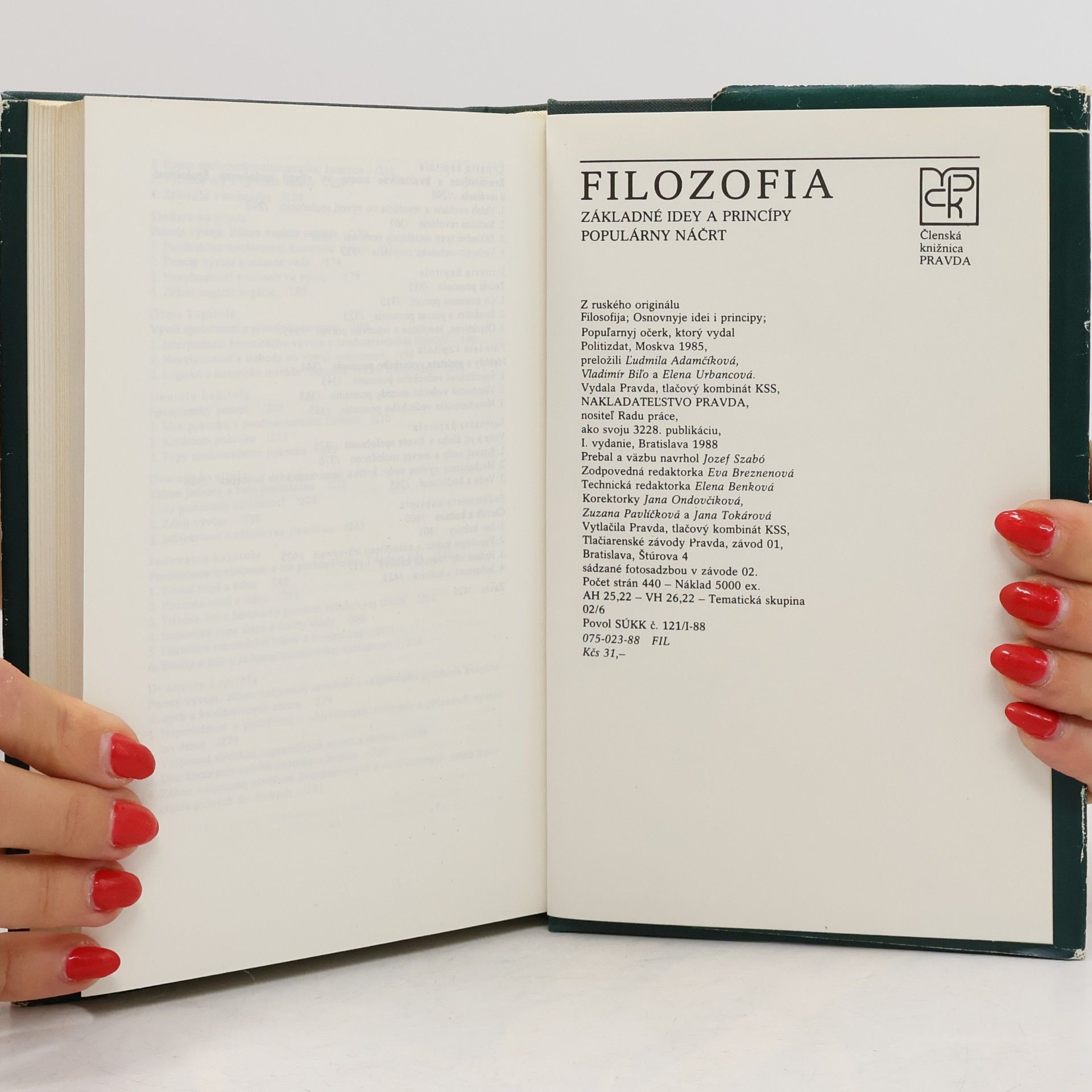 Kolektív autorov Filozofia. Základné idey a princípy, populárny náčrt