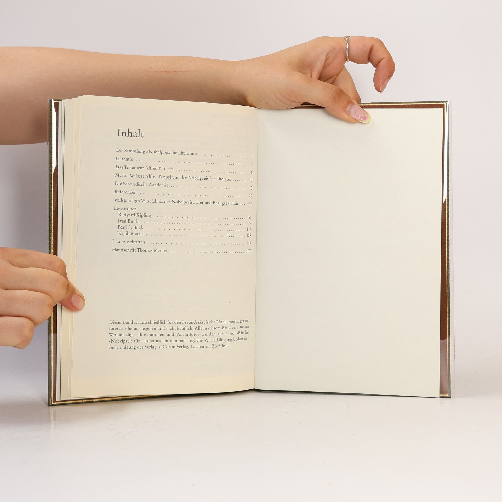 Autorenkollektiv Die Sammlung. Nobelpreis für Literatur