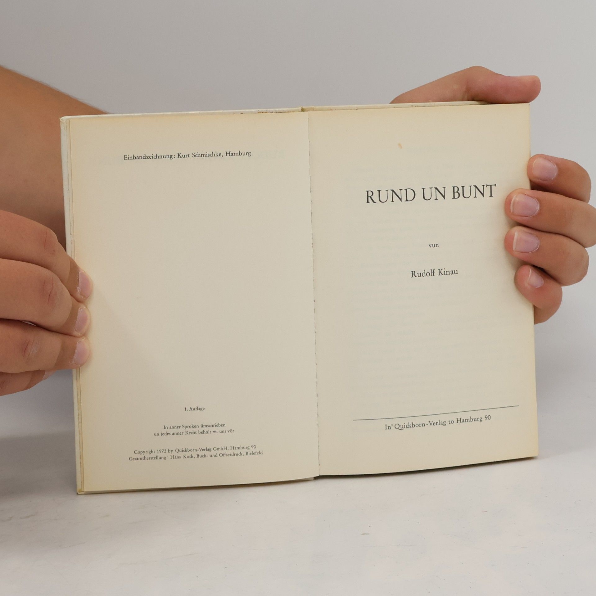 Rudolf Kinau Rund un Bunt