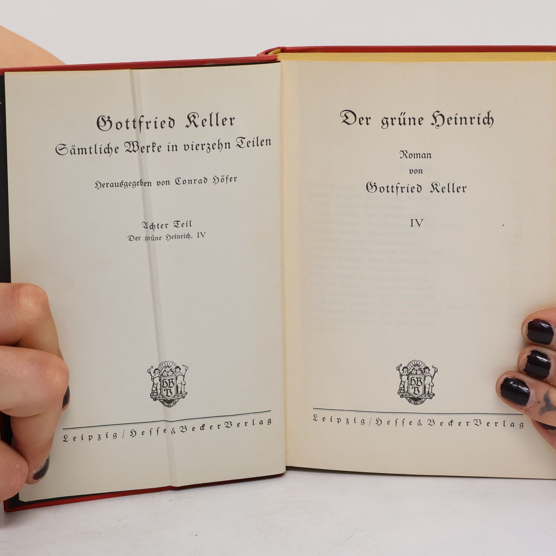 Gottfried Keller Der grüne Heinrich IV