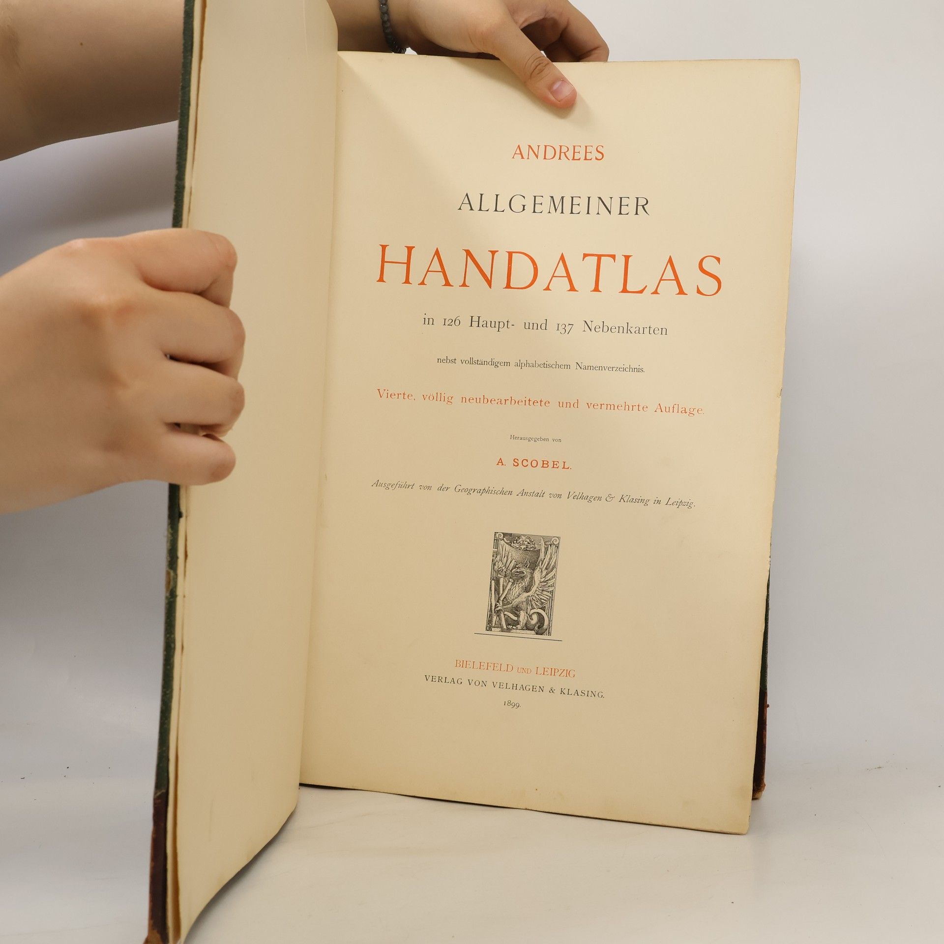 Kolektív autorov Andrees Handaltlas. Vierte Auflage