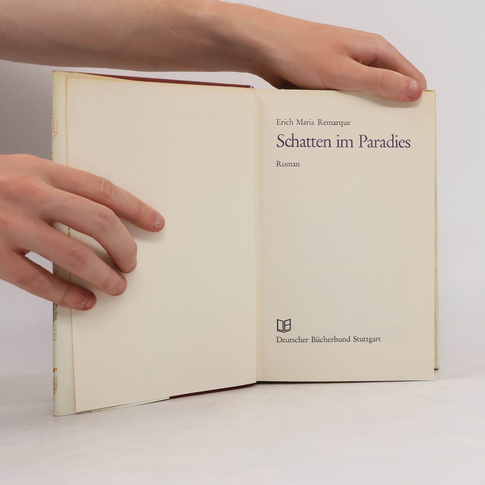 Erich Maria Remarque Schatten im Paradies