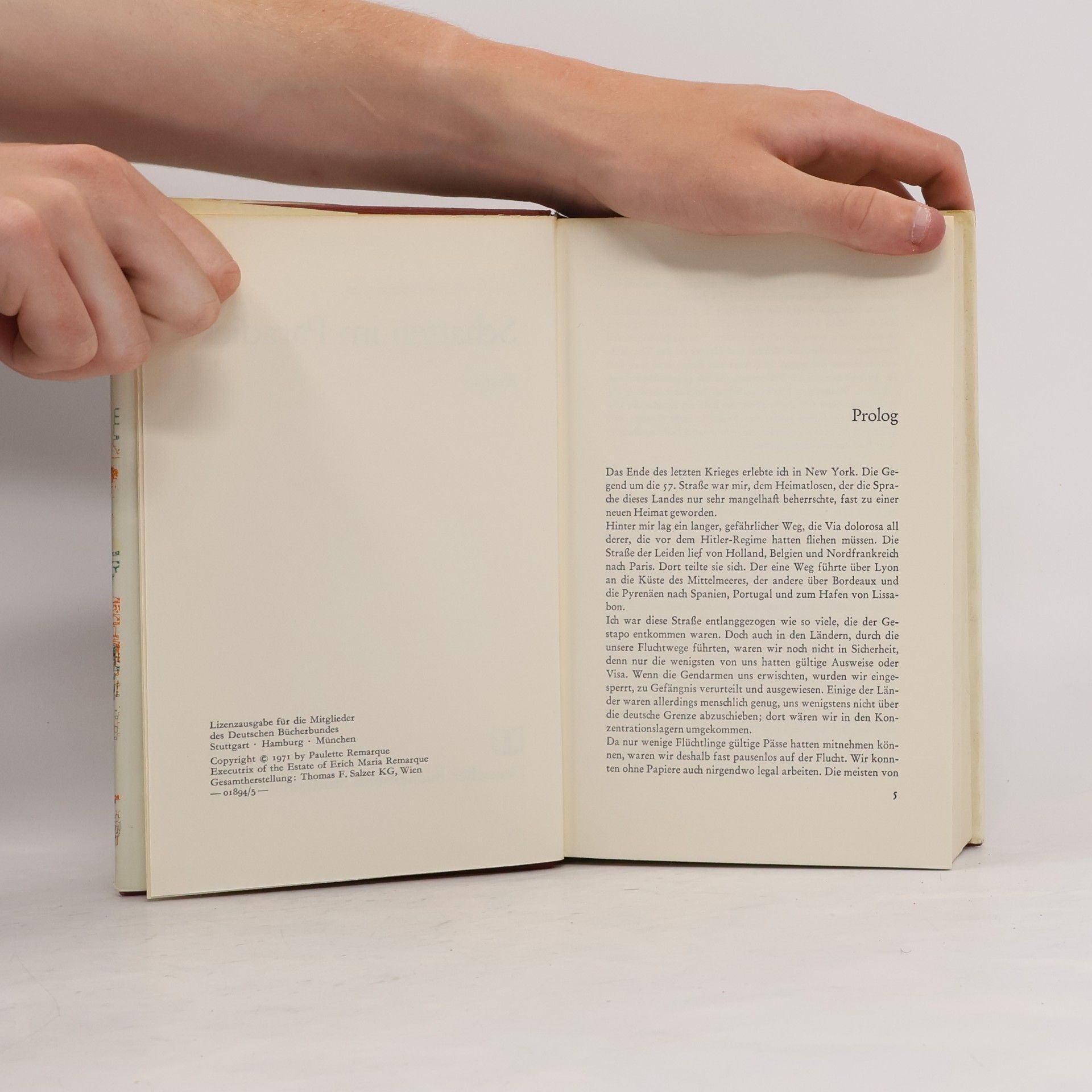 Erich Maria Remarque Schatten im Paradies