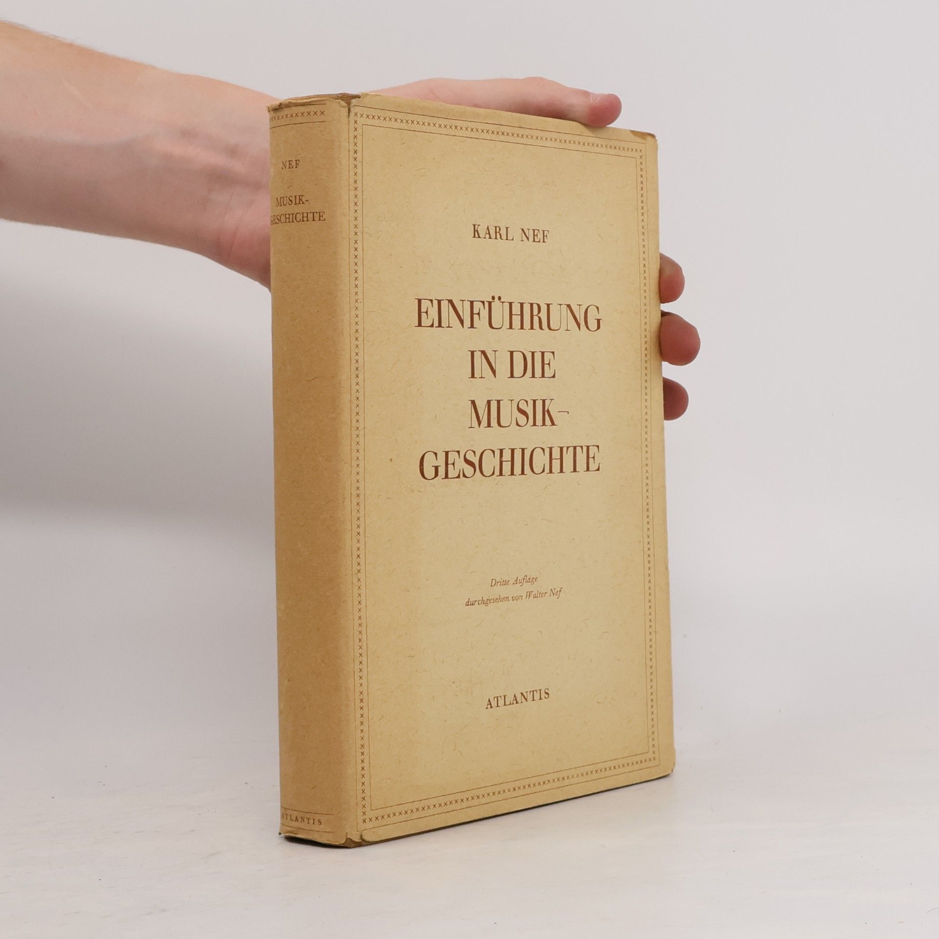 Karl Nef Einführung in die Musik - Geschichte