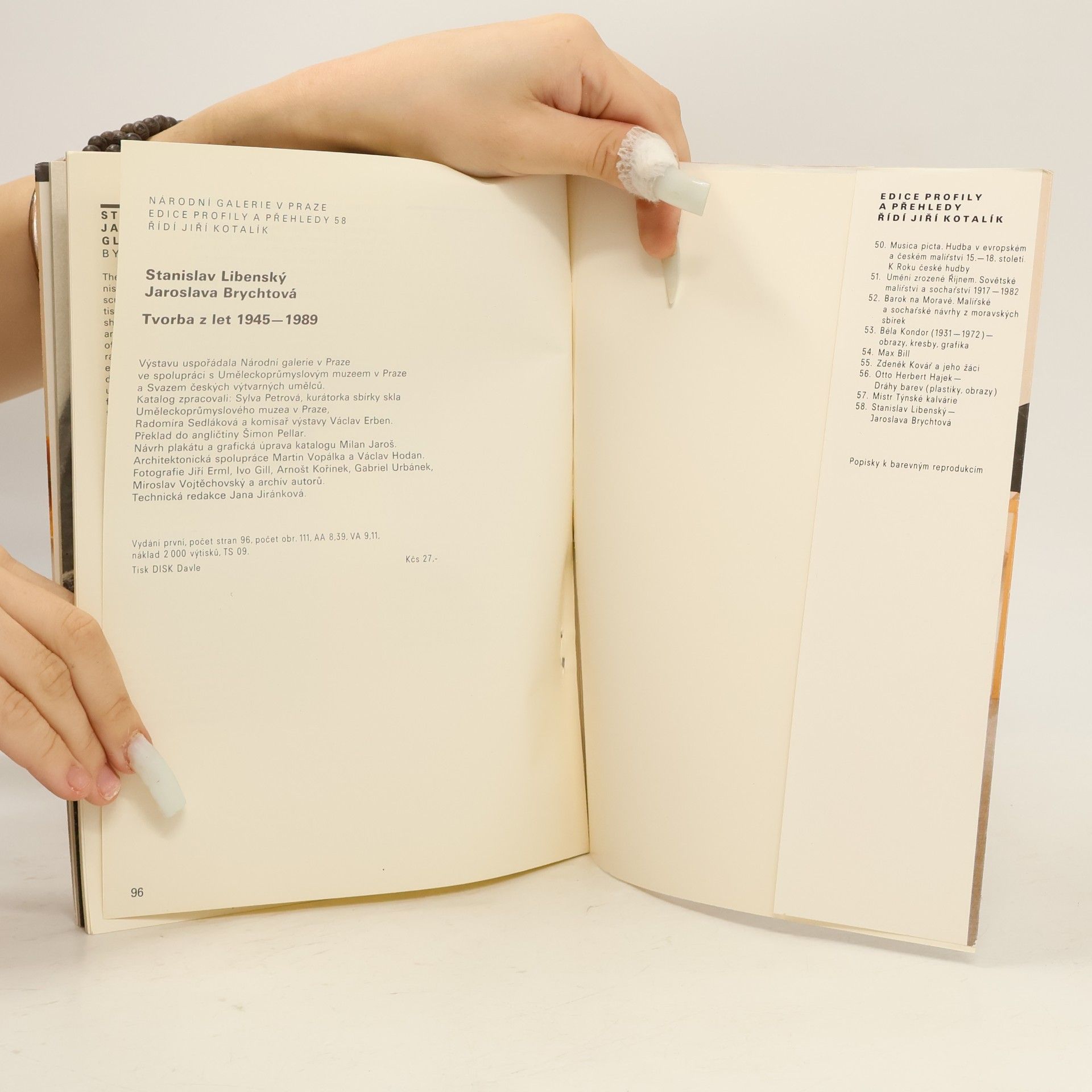 Stanislav Libenský Stanislav Libenský ; Jaroslava Brychtová : tvorba z let 1945-1989 : katalog výstavy, Praha červen-červenec 1989